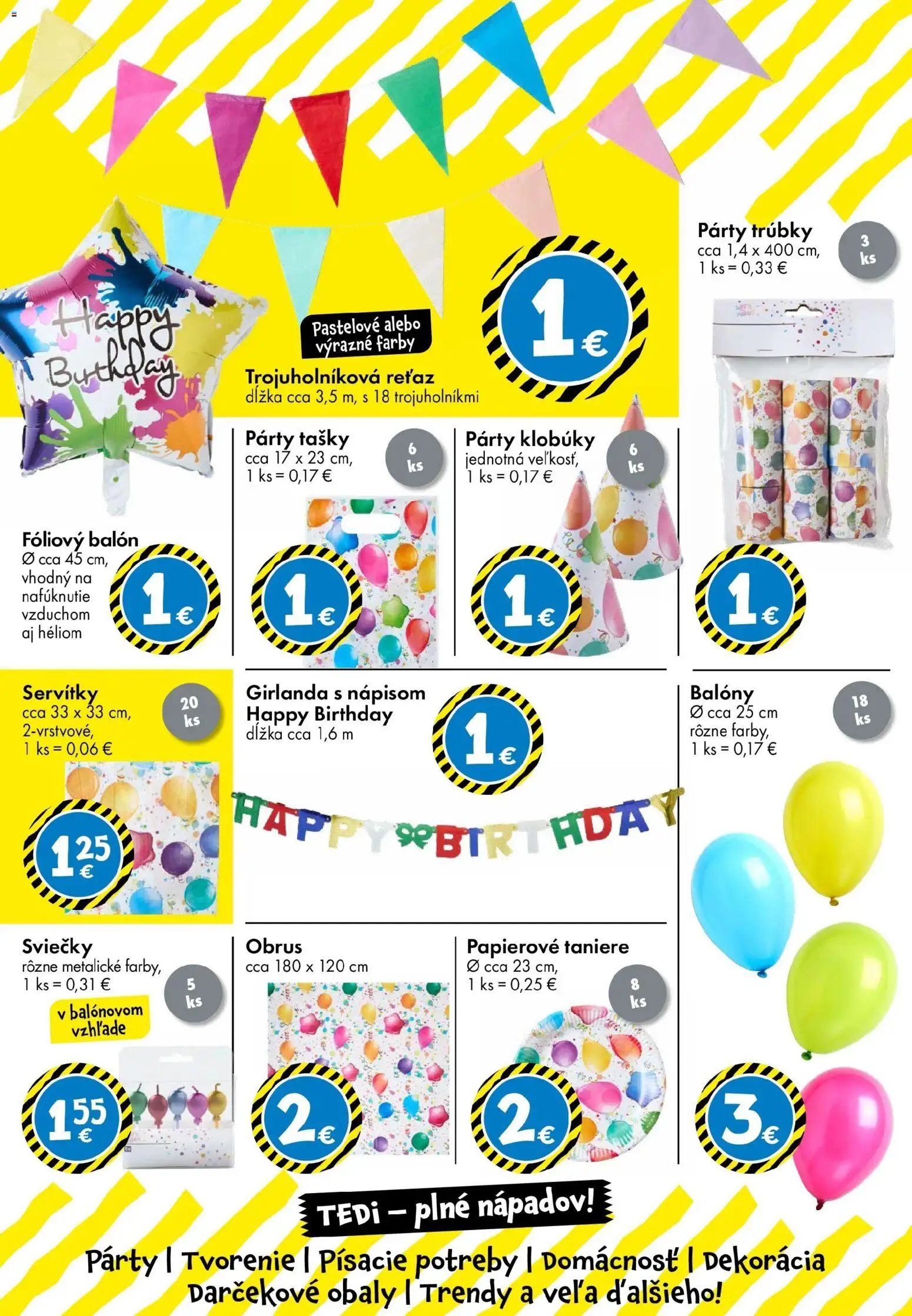 Nové TEDi akcie – leták je platný od 13.03.2026 | Strana: 34 | Produkty: Taniere, Sviečky