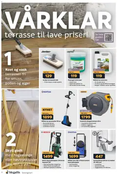 Forhåndsvisning av Megaflis kundeavis gyldig fra 09.04.2026 | Side: 2 | Produkter: Høytrykkspyler, Vask, Champagne, Terassegulv