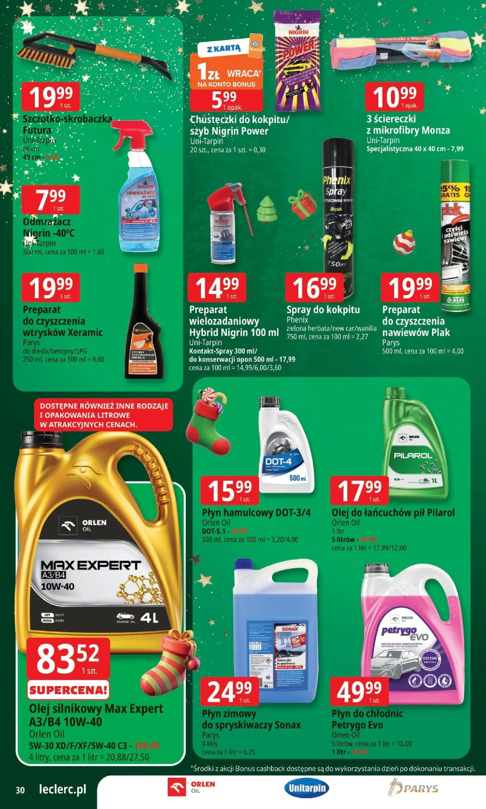 E.Leclerc Gazetka - Zielona Góra od 25.11.2025 | Strona: 30 | Produkty: Karta, Olej