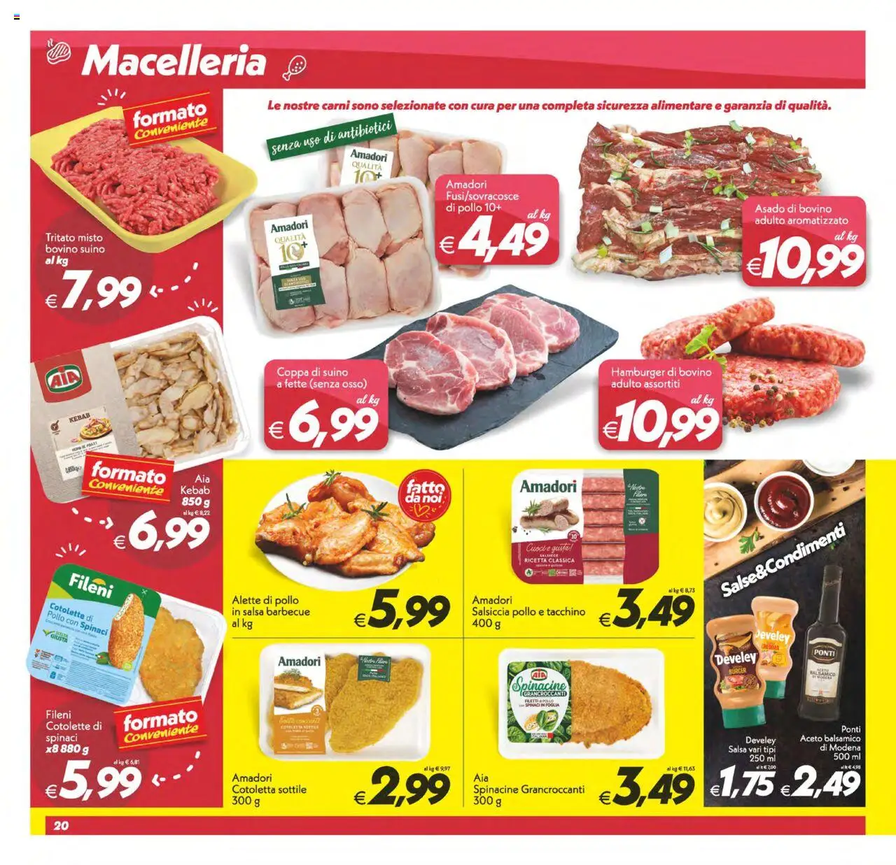 Volantino SuperConveniente del 24.07.2025 | Pagina: 20 | Prodotti: Bovino, Suino, Spinaci, Salsa barbecue