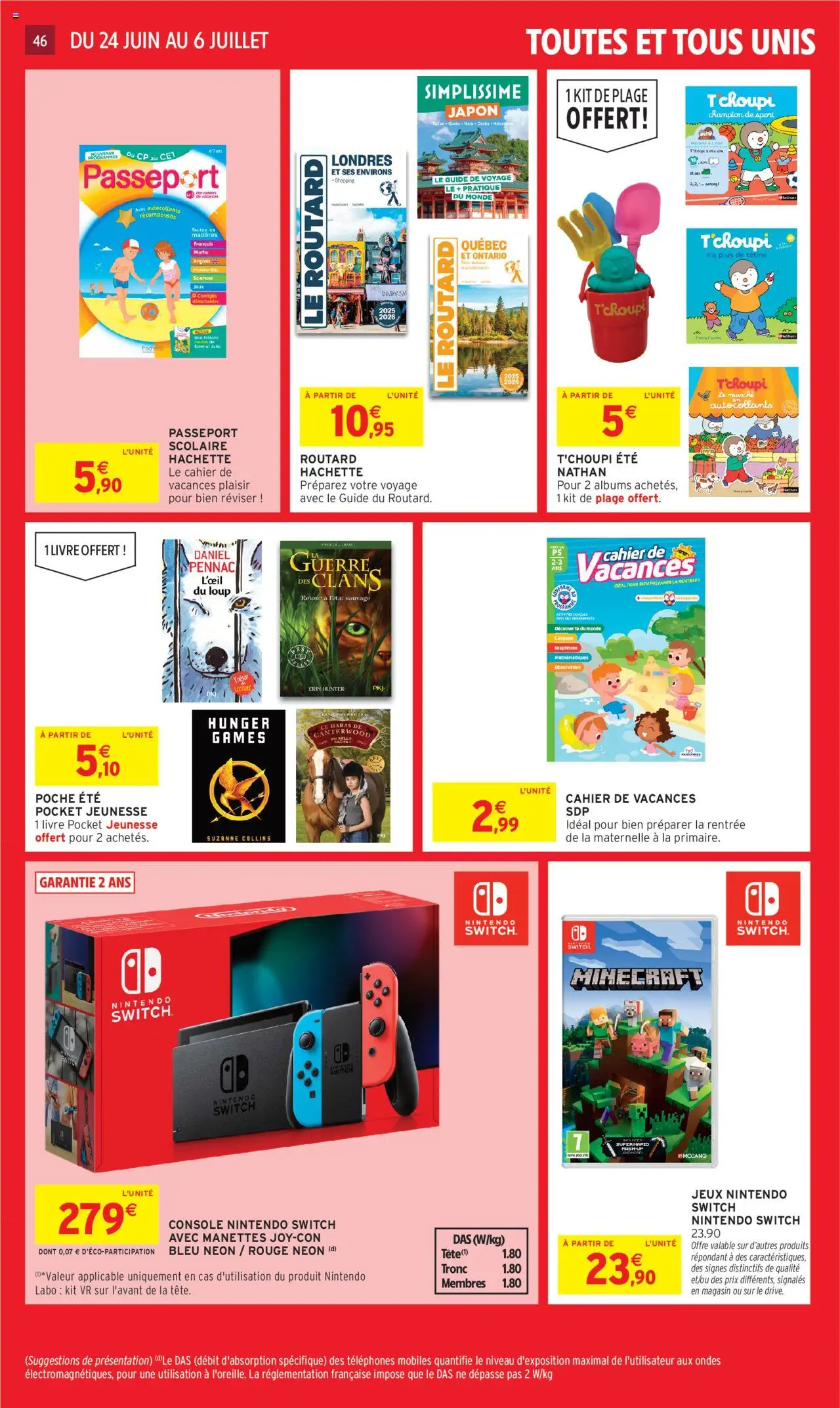  | Page: 48 | Produits: Autocollants, Vidéo, console Nintendo Switch, Livre