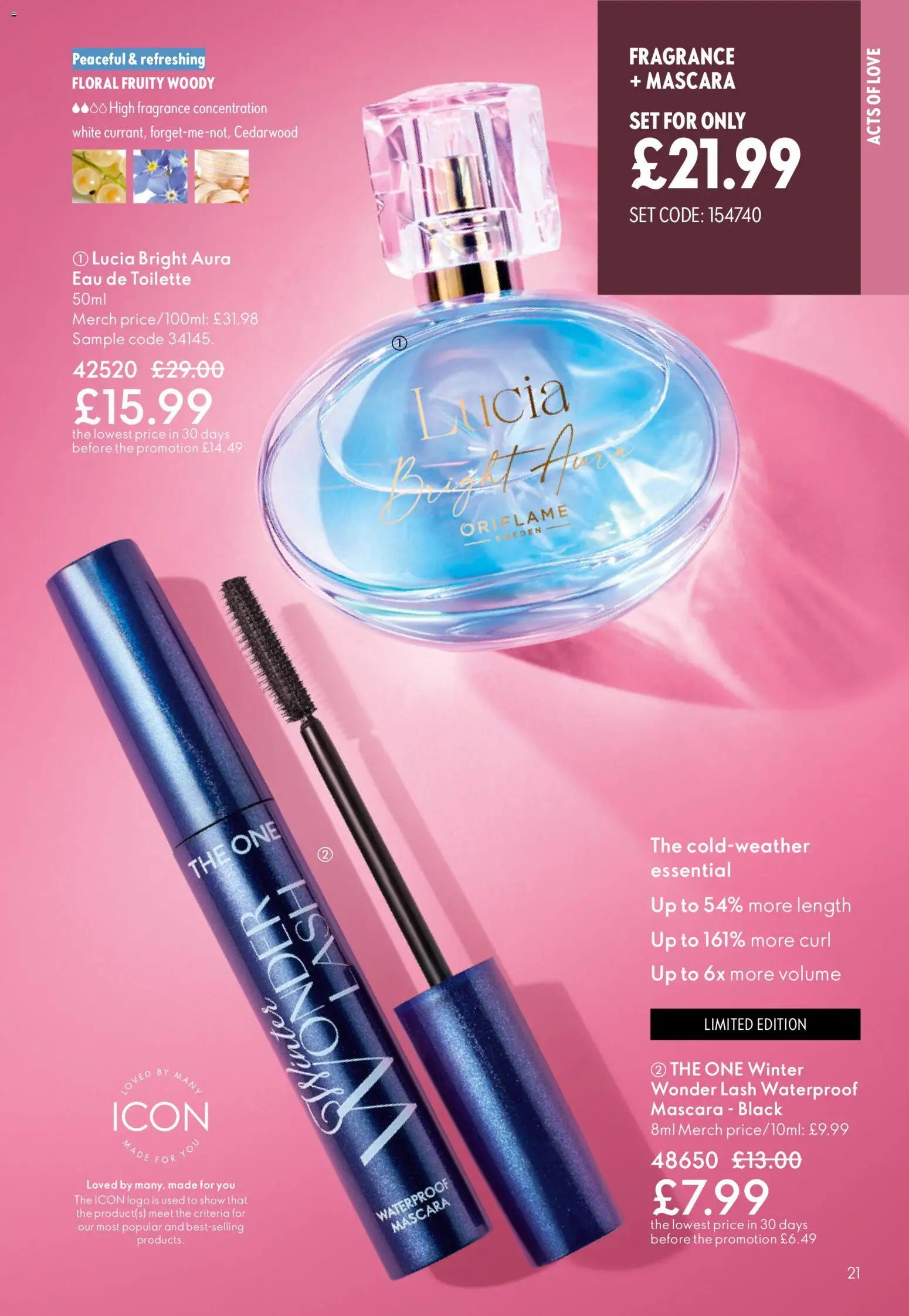 {H1} | Page: 21 | Products: Fragrance, Eau de toilette, Mascara