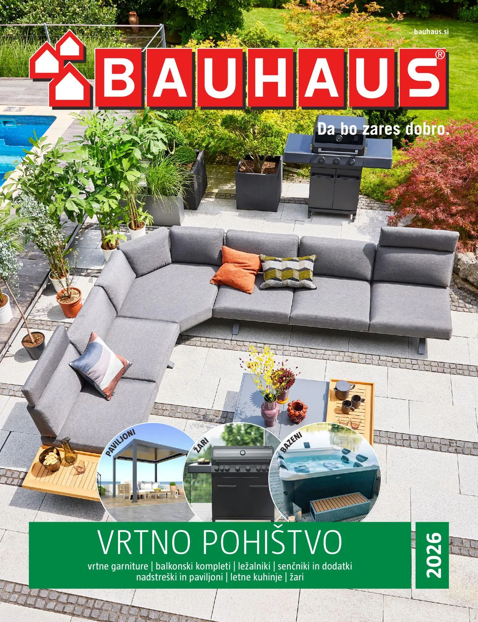 Novi Bauhaus katalog ponudbe – veljaven od 22.04.2026 | Stran: 1 | Izdelki: Pohištvo, Vrtno pohistvo