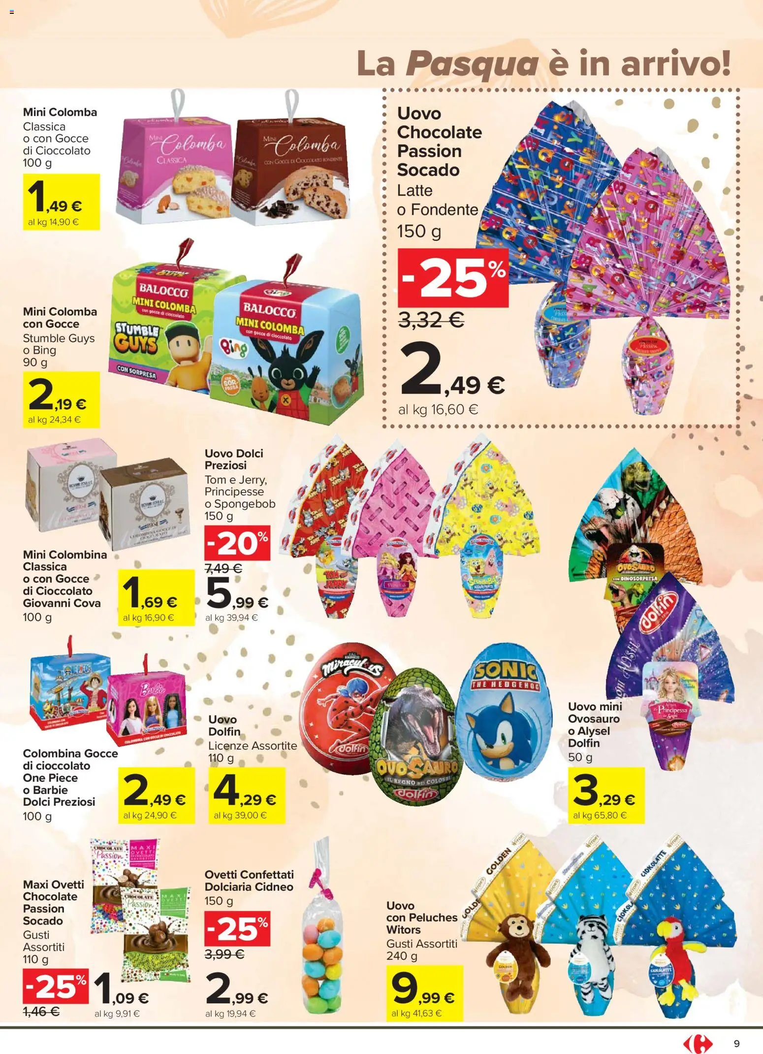 Volantino Carrefour del 02.03.2026 | Pagina: 9 | Prodotti: Cioccolato, Latte, The