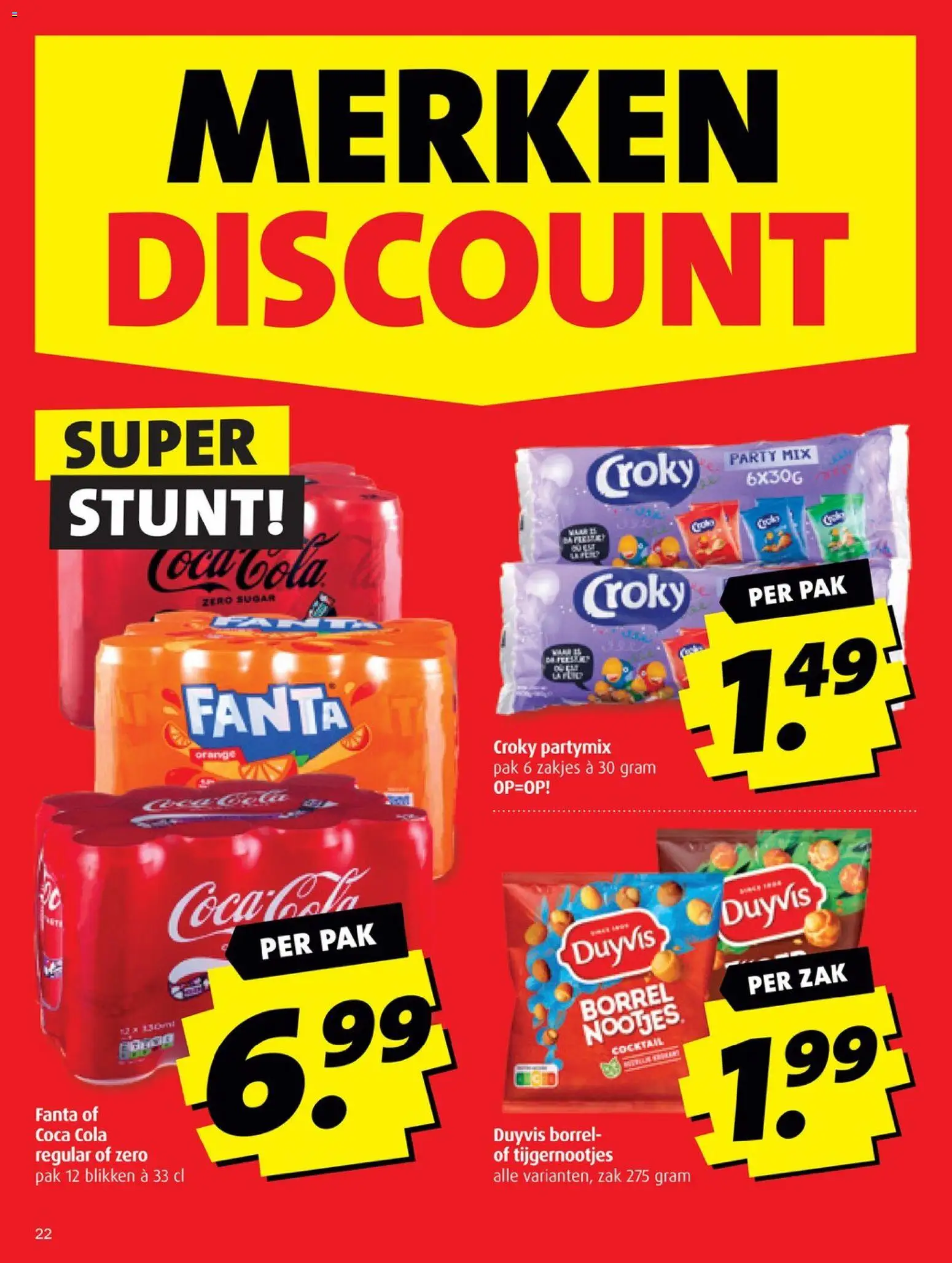 {H1} | Pagina: 22 | Producten: Coca Cola, Fanta, Zak