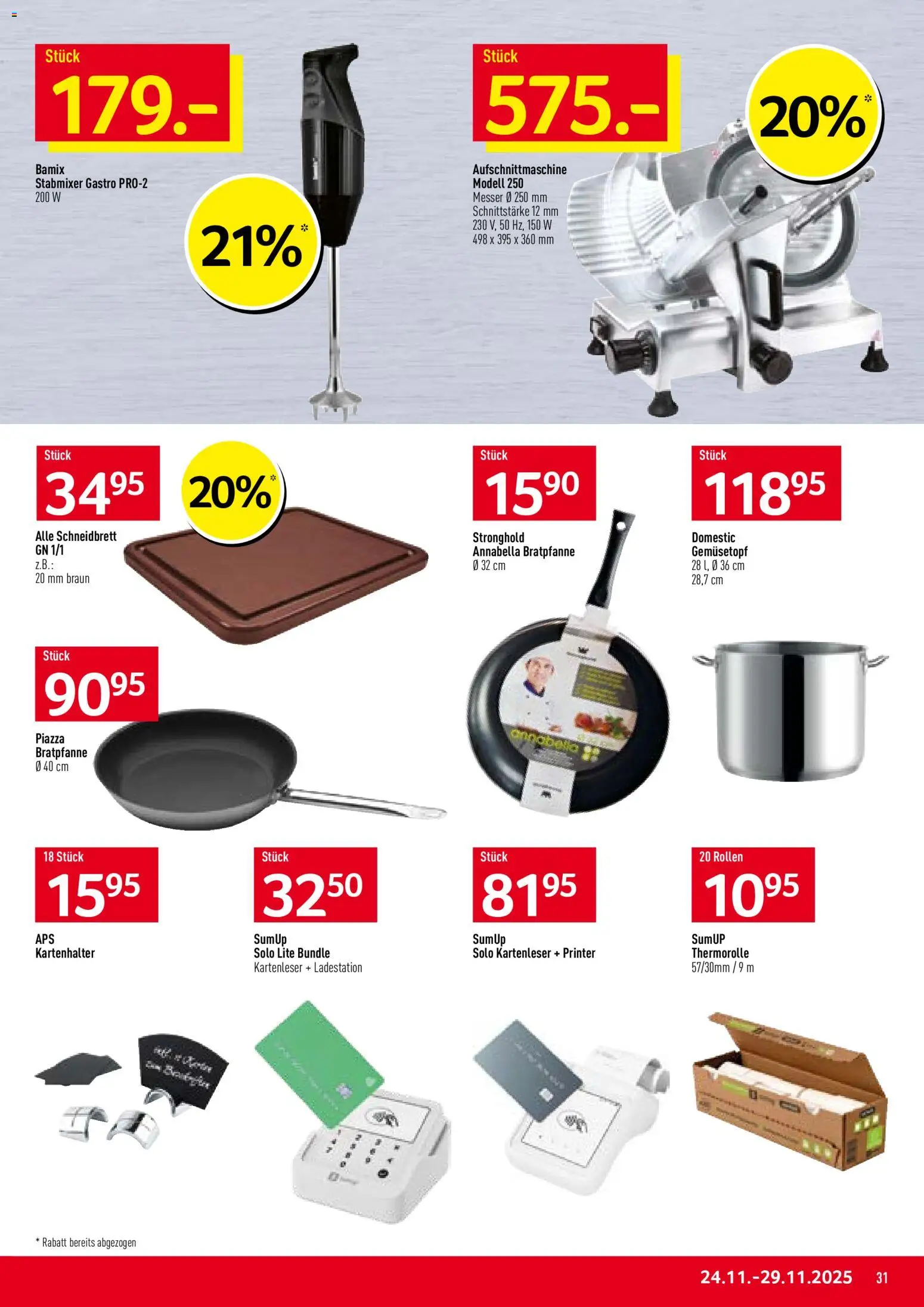 Prodega Aktionen – gültig ab 24.11.2025 | Seite: 31 | Produkte: Stabmixer