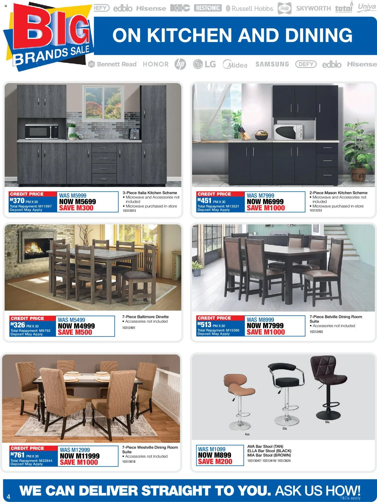 New OK Furniture catalogue – valid from 13.04.2026 | Page: 4 | Products: Stool, Microwave, Bar stool