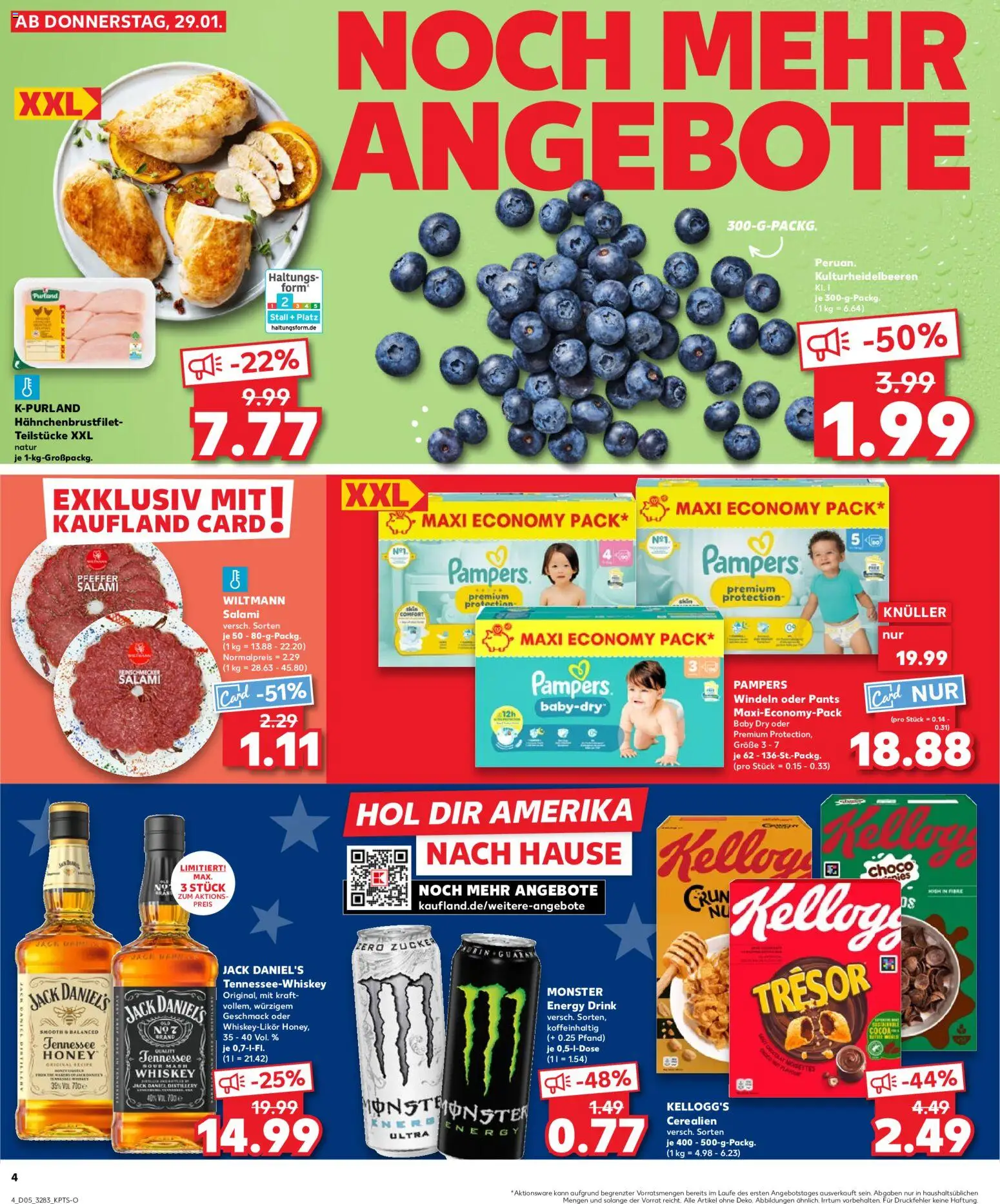 Kaufland prospekt Berlin	 – gültig ab 01.02.2026 | Seite: 4 | Produkte: Energy, Jack Daniel's, Monster, Zucker