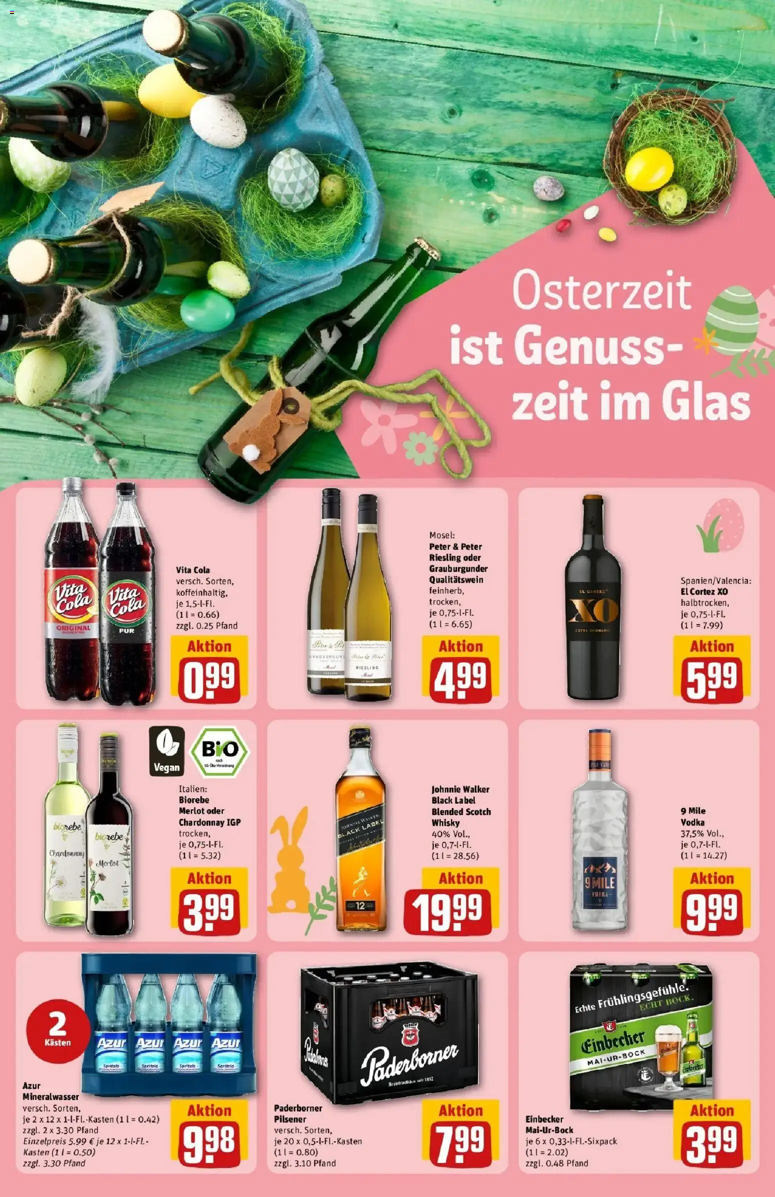 Rewe Prospekt Felsberg	 – gültig ab 30.03.2026 | Seite: 19 | Produkte: Whisky, Mineralwasser, Vita cola, Johnnie walker