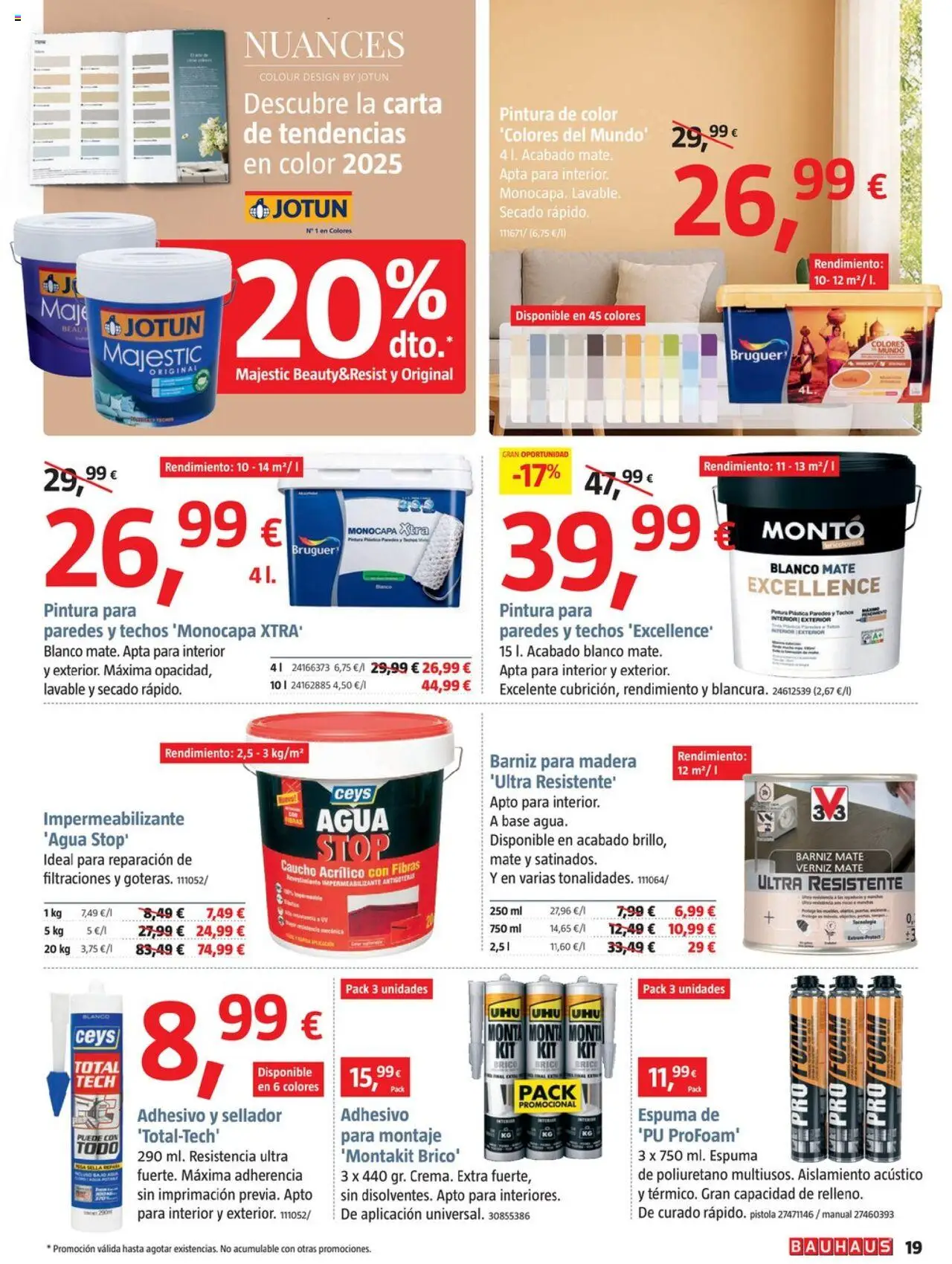 Bauhaus folleto │ válido desde el 25.09.2025 | Página: 19 | Productos: Pintura plástica