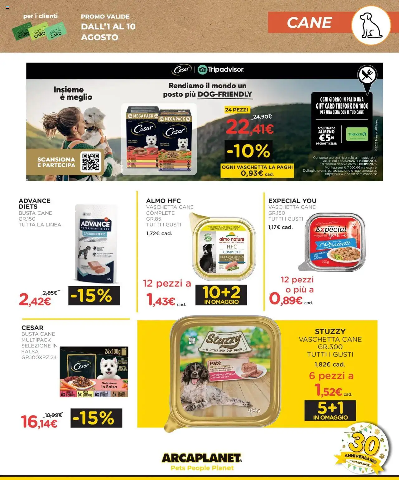 Volantino Arcaplanet del 01.08.2025 | Pagina: 5 | Prodotti: Merluzzo, Tacchino, Carote, Agnello