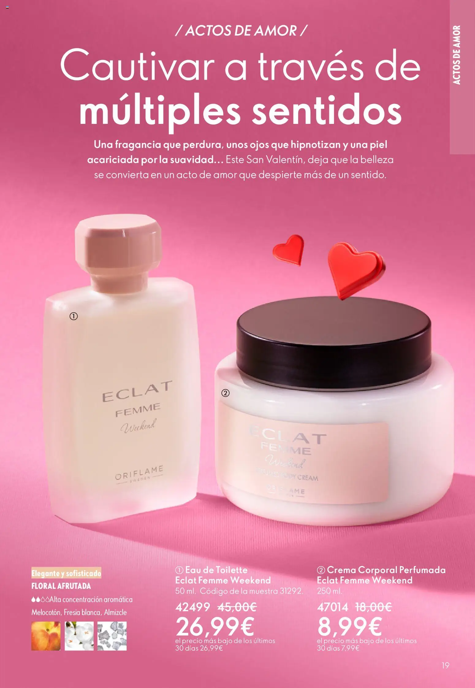 Oriflame - Catálogo Campaña 2 │ válido desde el 28.01.2026 | Página: 19 | Productos: Fragancia, Eau de toilette, Crema, Body