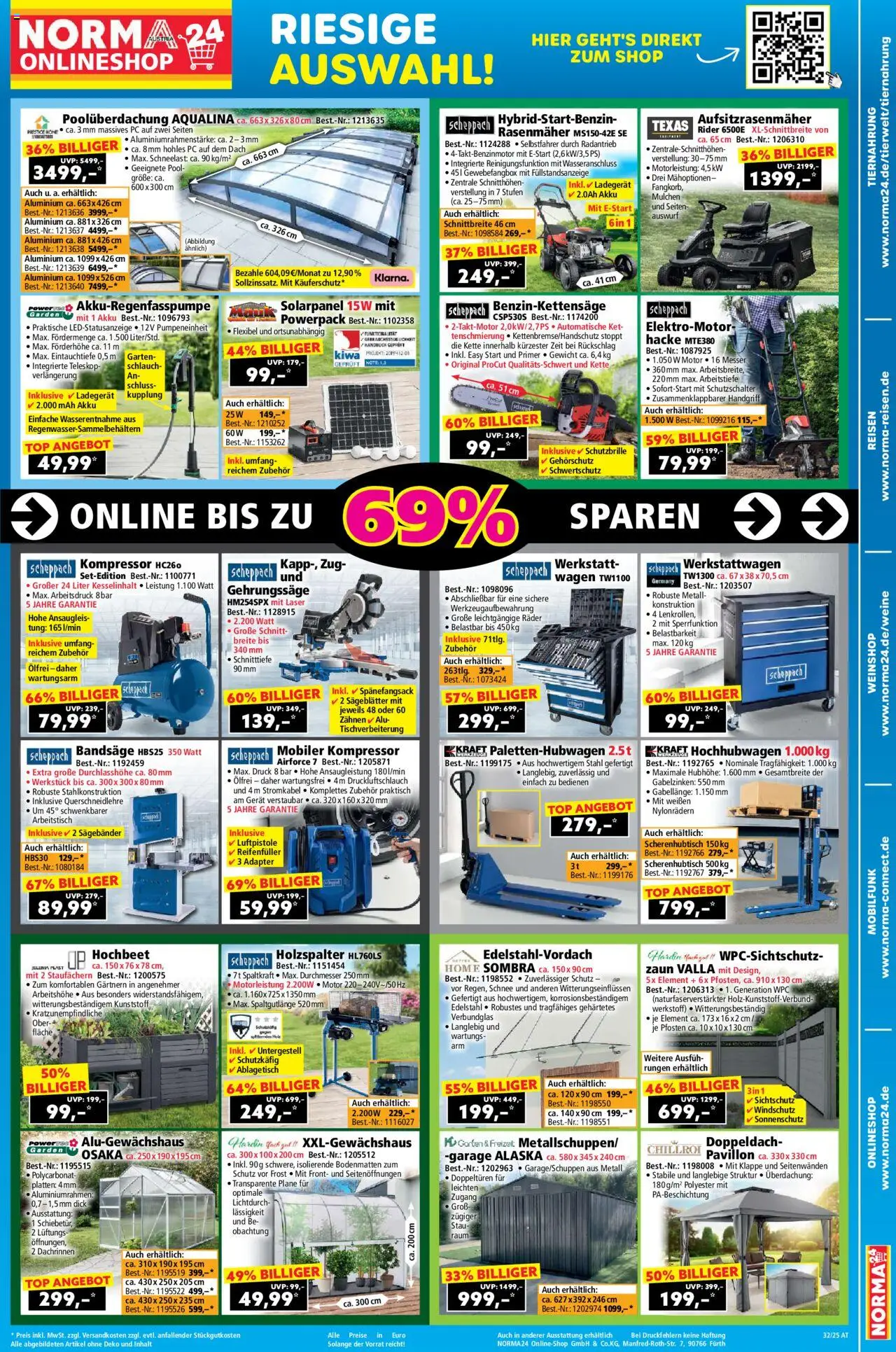 Norma Online Shop gültig ab 04.08.2025 | Seite: 3 | Produkte: PC, Adapter, Rasenmäher, Arbeitstisch