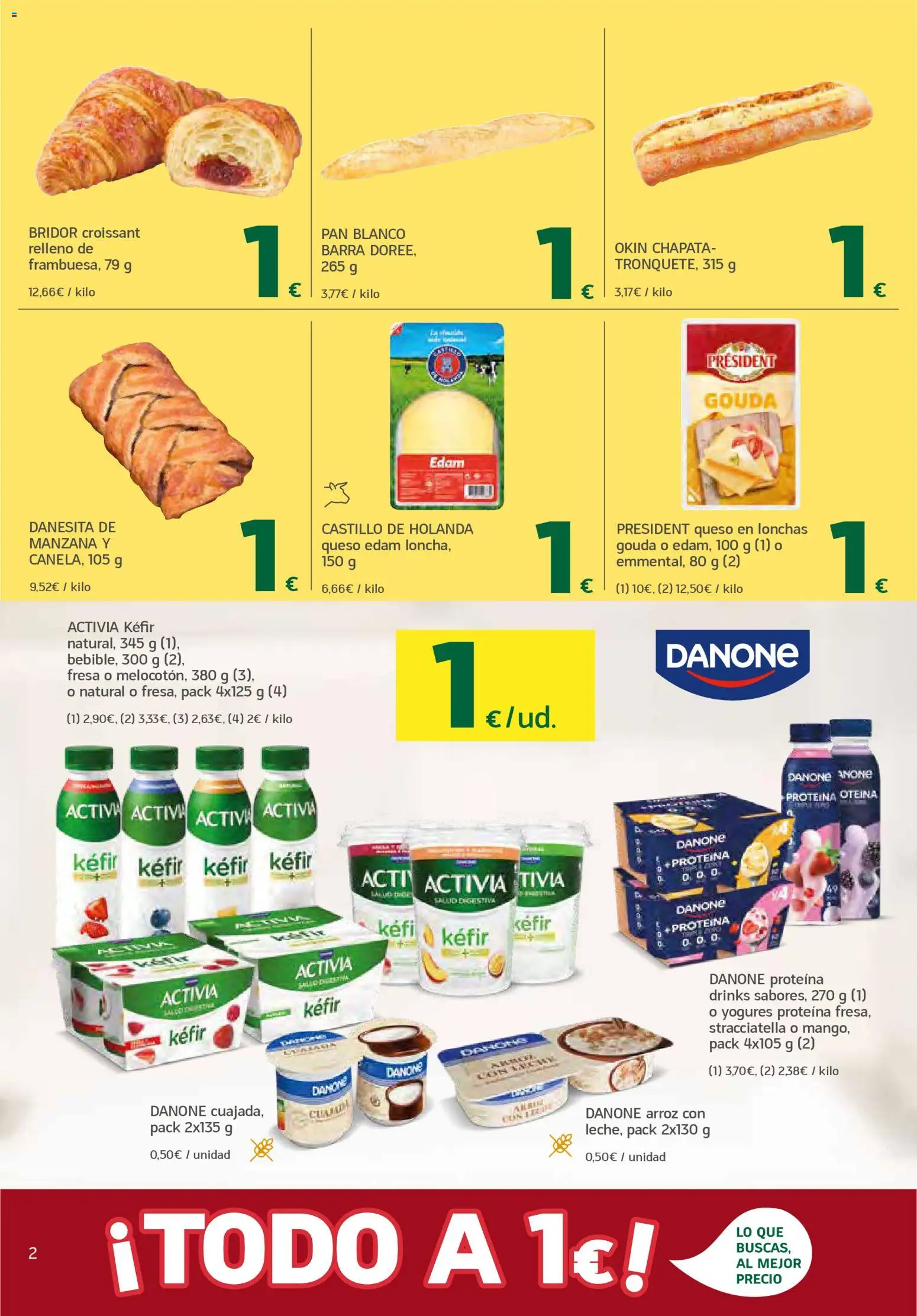 HiperDino folleto │ válido desde el 23.04.2026 | Página: 2 | Productos: Pan, Arroz, Croissant, Manzana