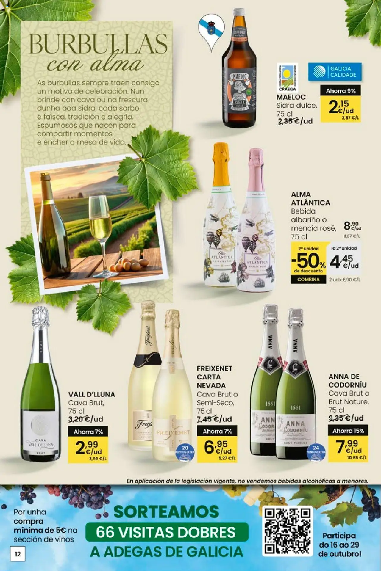 Eroski - Pans Queixos Viños │ válido desde el 16.10.2025 | Página: 12 | Productos: Mesa