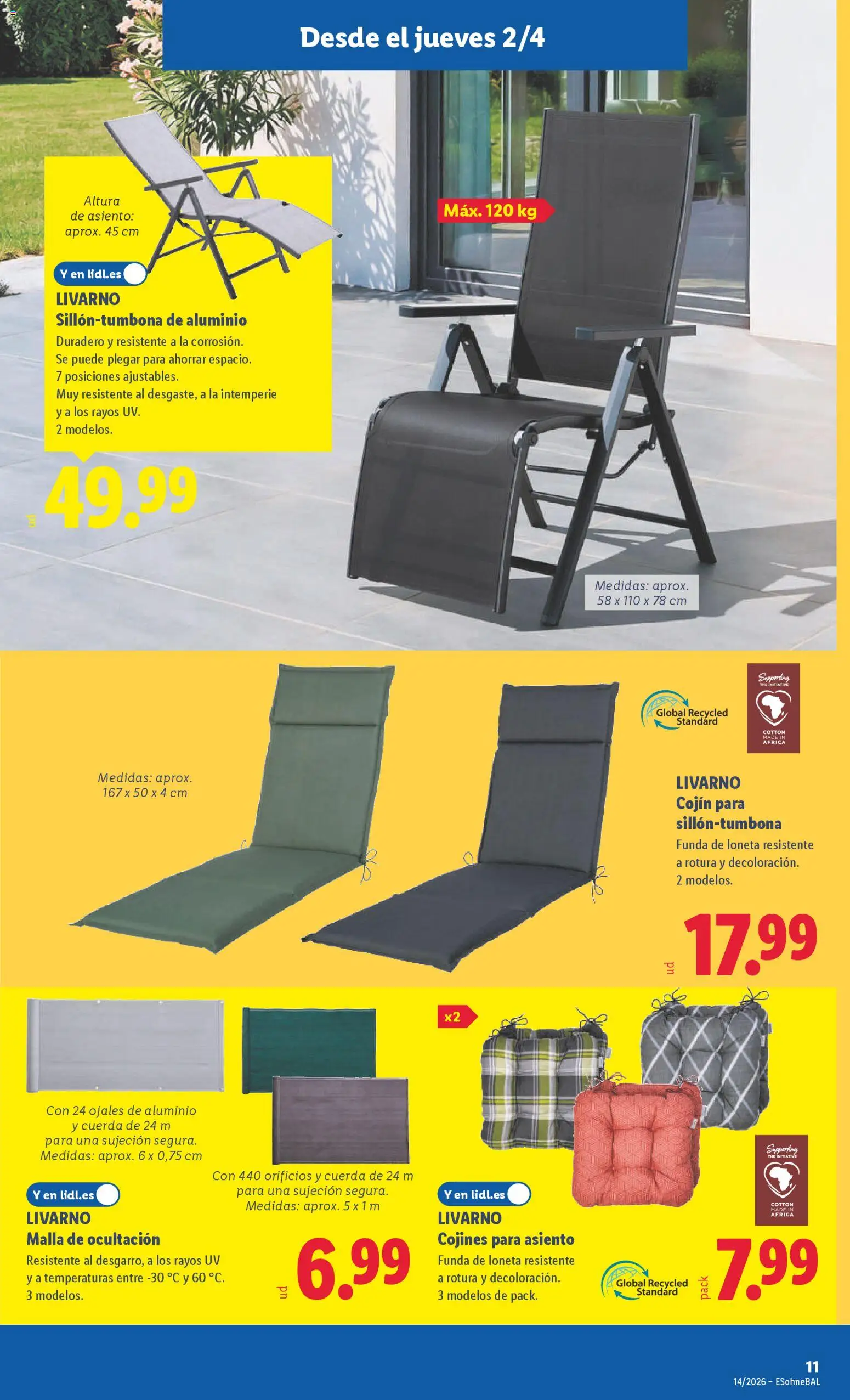 Lidl folleto de bazar │ válido desde el 30.03.2026 | Página: 17 | Productos: Funda, Cojín