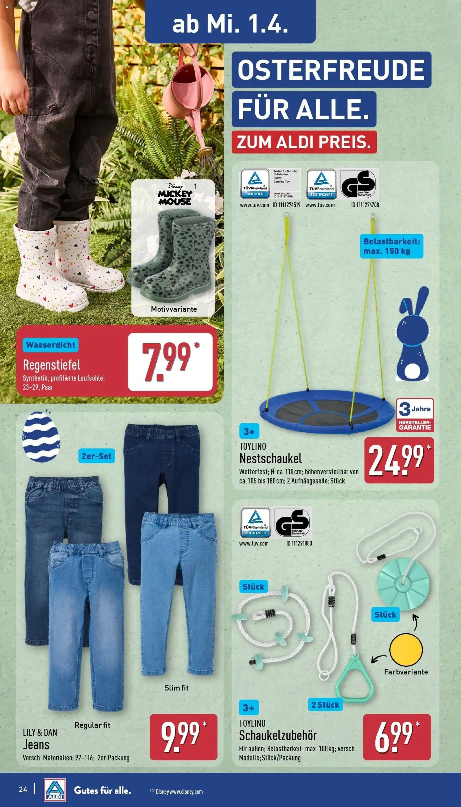 Aldi Wochenangebote – gültig ab 30.03.2026 | Seite: 25 | Produkte: Jeans