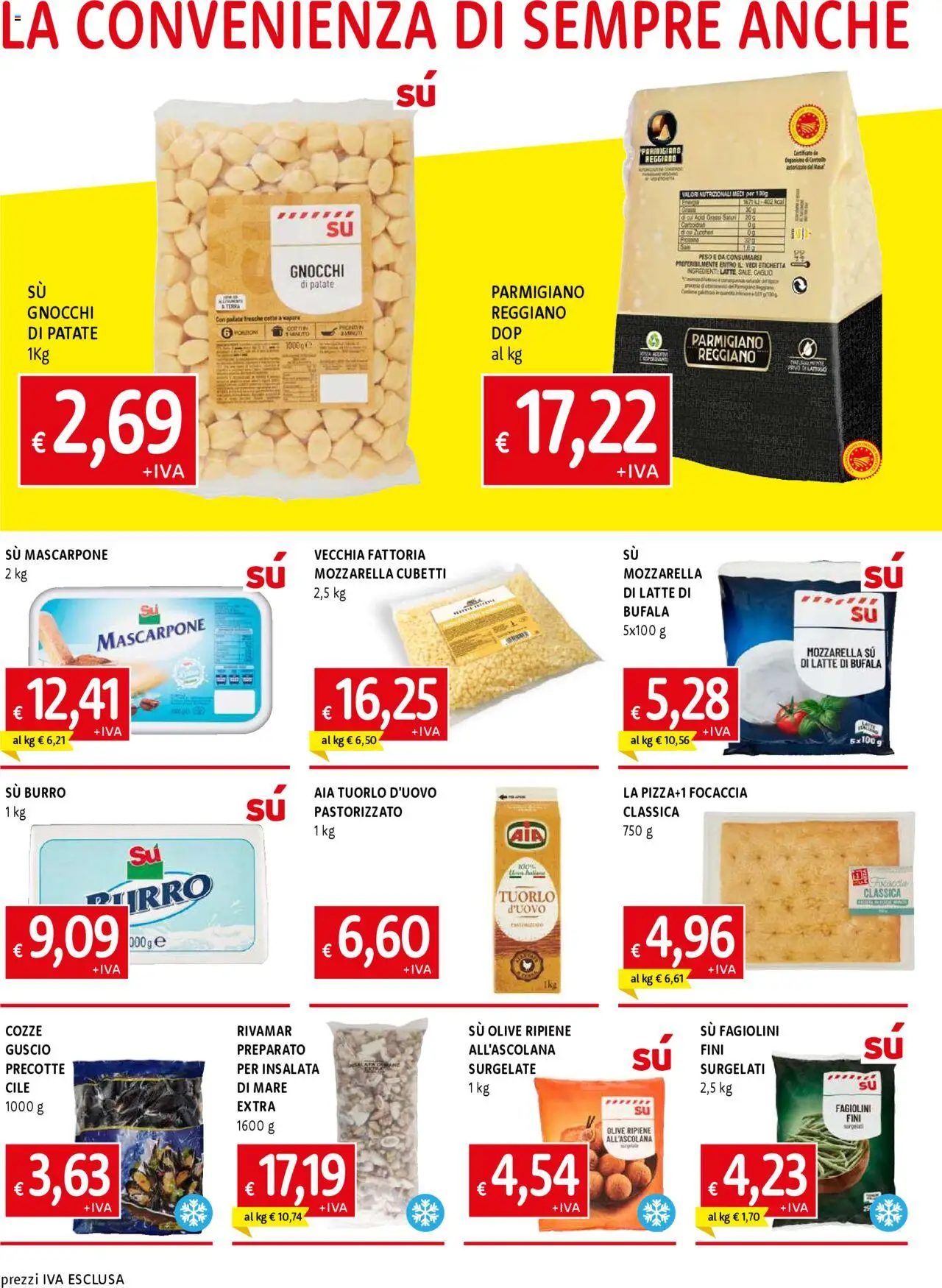 Volantino Galassia del 07.08.2025 | Pagina: 2 | Prodotti: Insalata, Latte, Gnocchi, Fagiolini