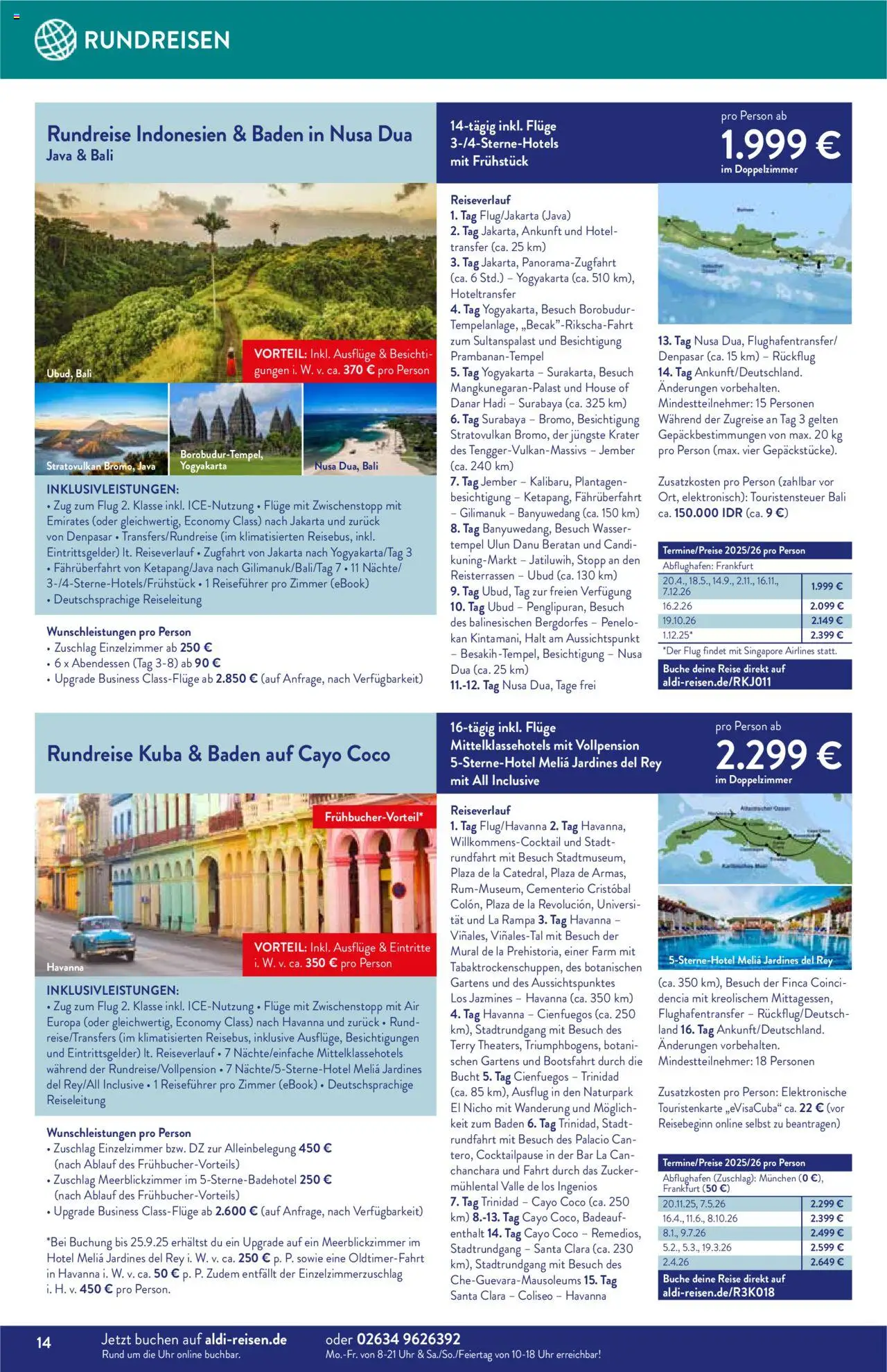Aldi Reisen - Reise-Highlights - gültig ab dem 01.08.2025 | Seite: 14