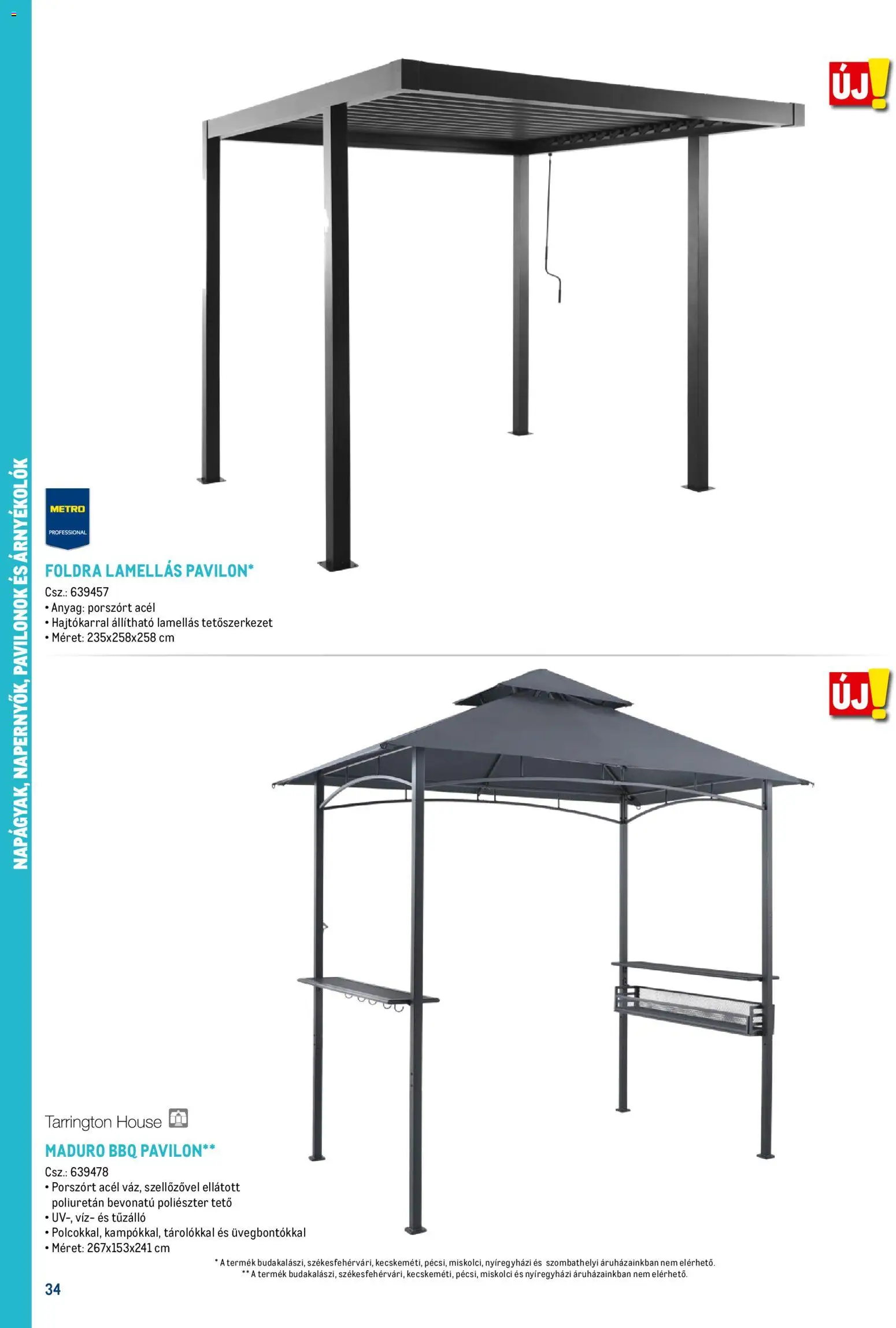 Metro akciós ujság - amely érvényes a következő dátumtól: 16.02.2026 | Oldal: 34 | Termékek: Pavilon