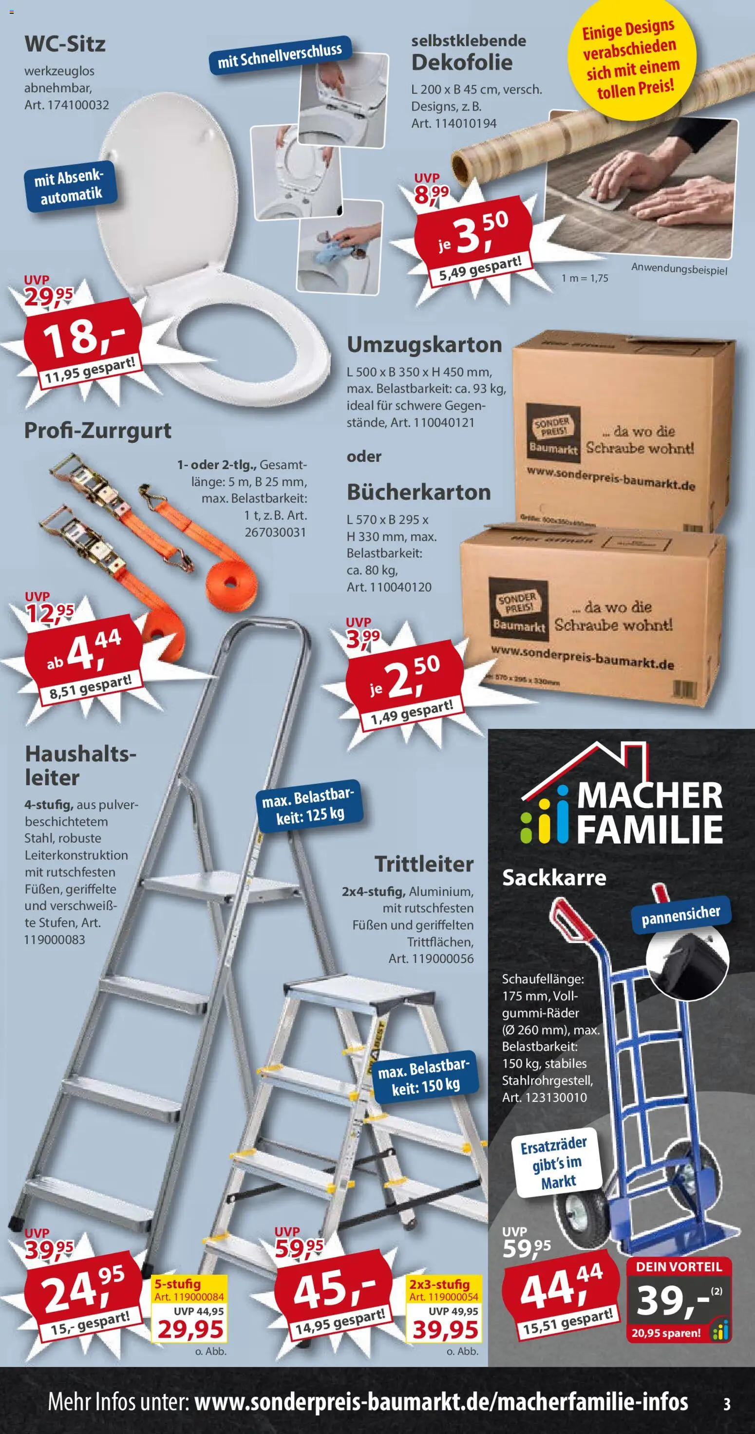 Sonderpreis Baumarkt Prospekt 	 – gültig ab 01.11.2025 | Seite: 3