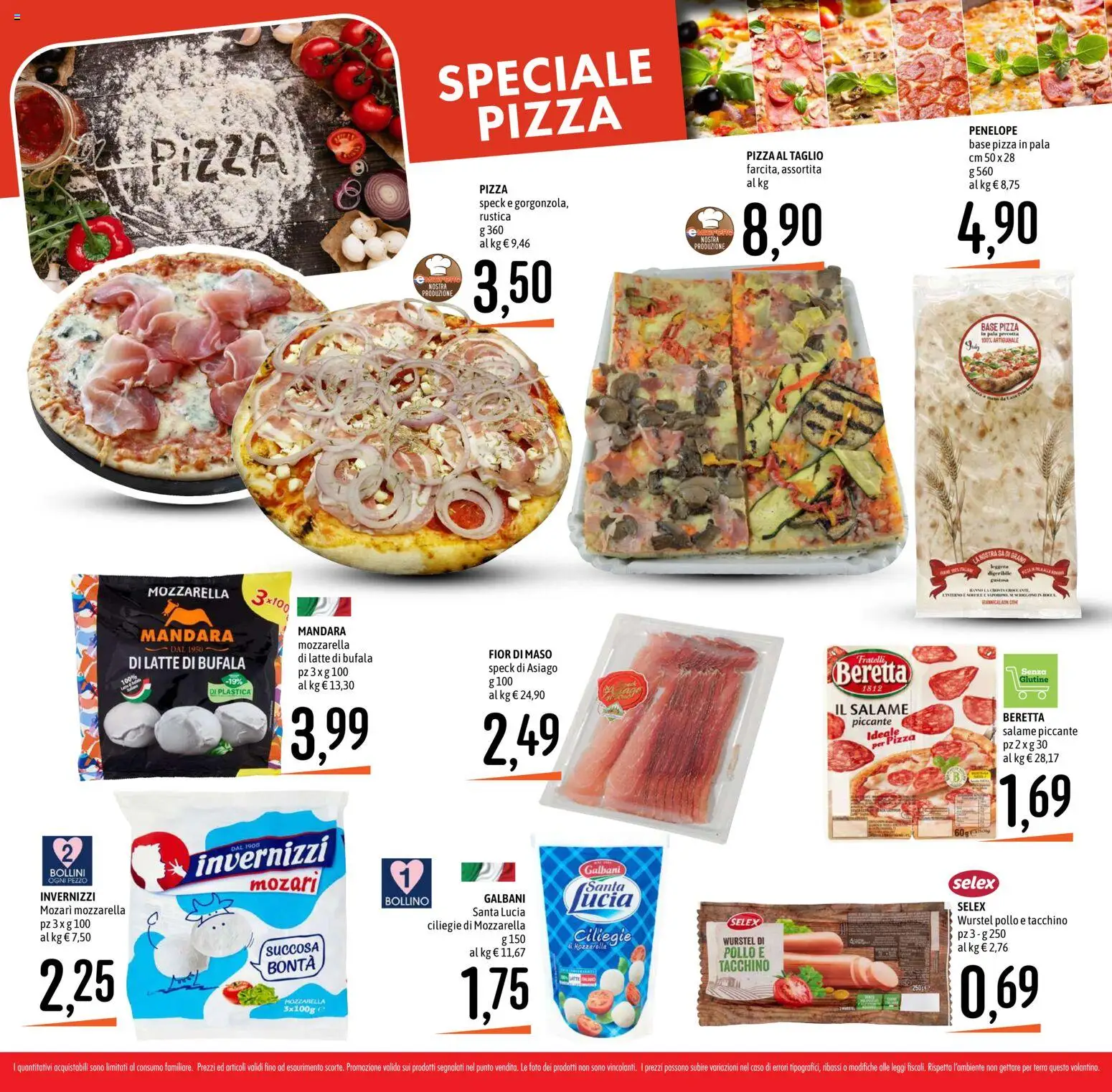 Volantino Emisfero del 12.03.2026 | Pagina: 8 | Prodotti: Salame, Pollo, Tacchino, Mozzarella