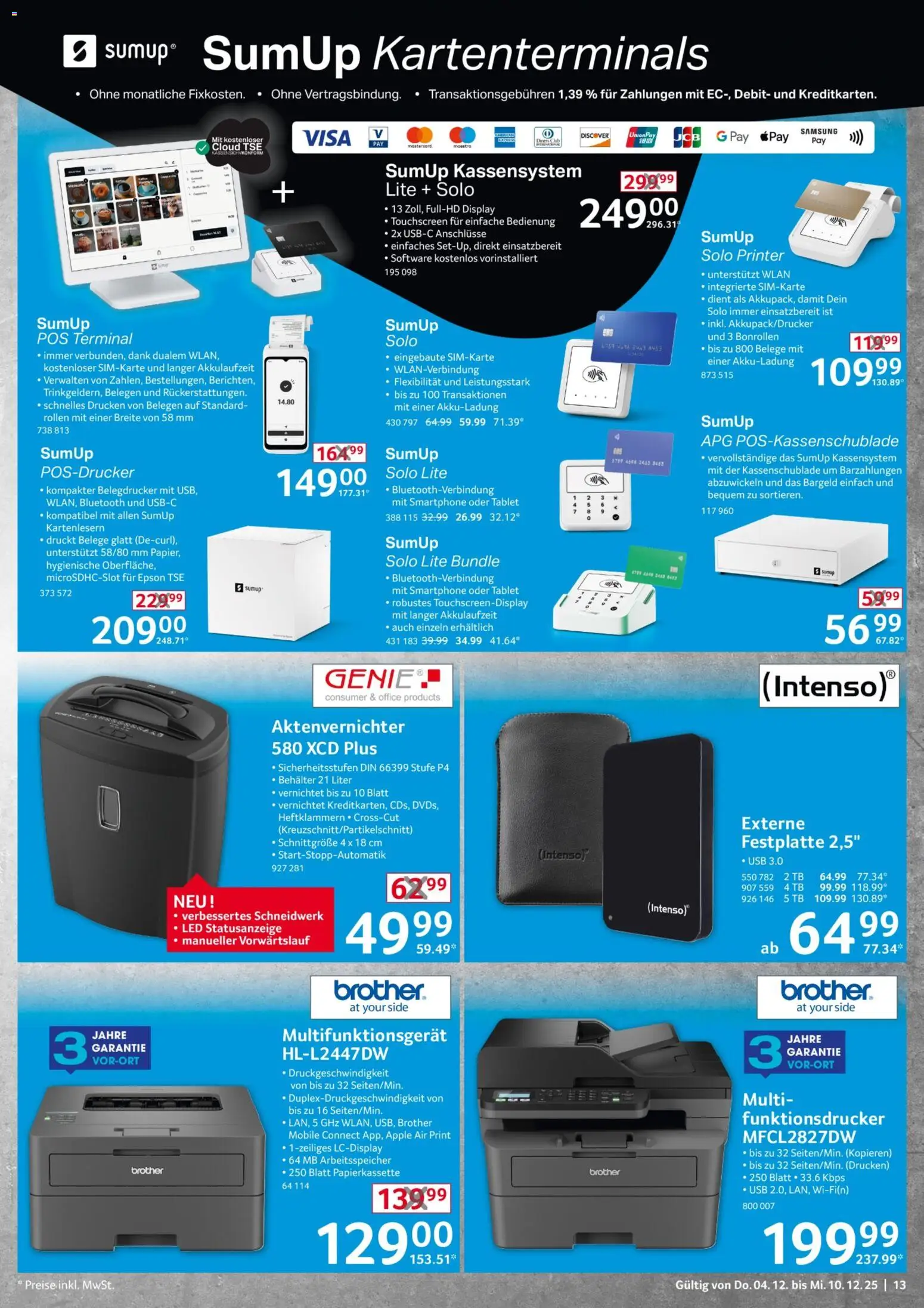 Selgros  Non Food – gültig ab 04.12.2025 | Seite: 13 | Produkte: USB, Samsung, Apple, Tablet