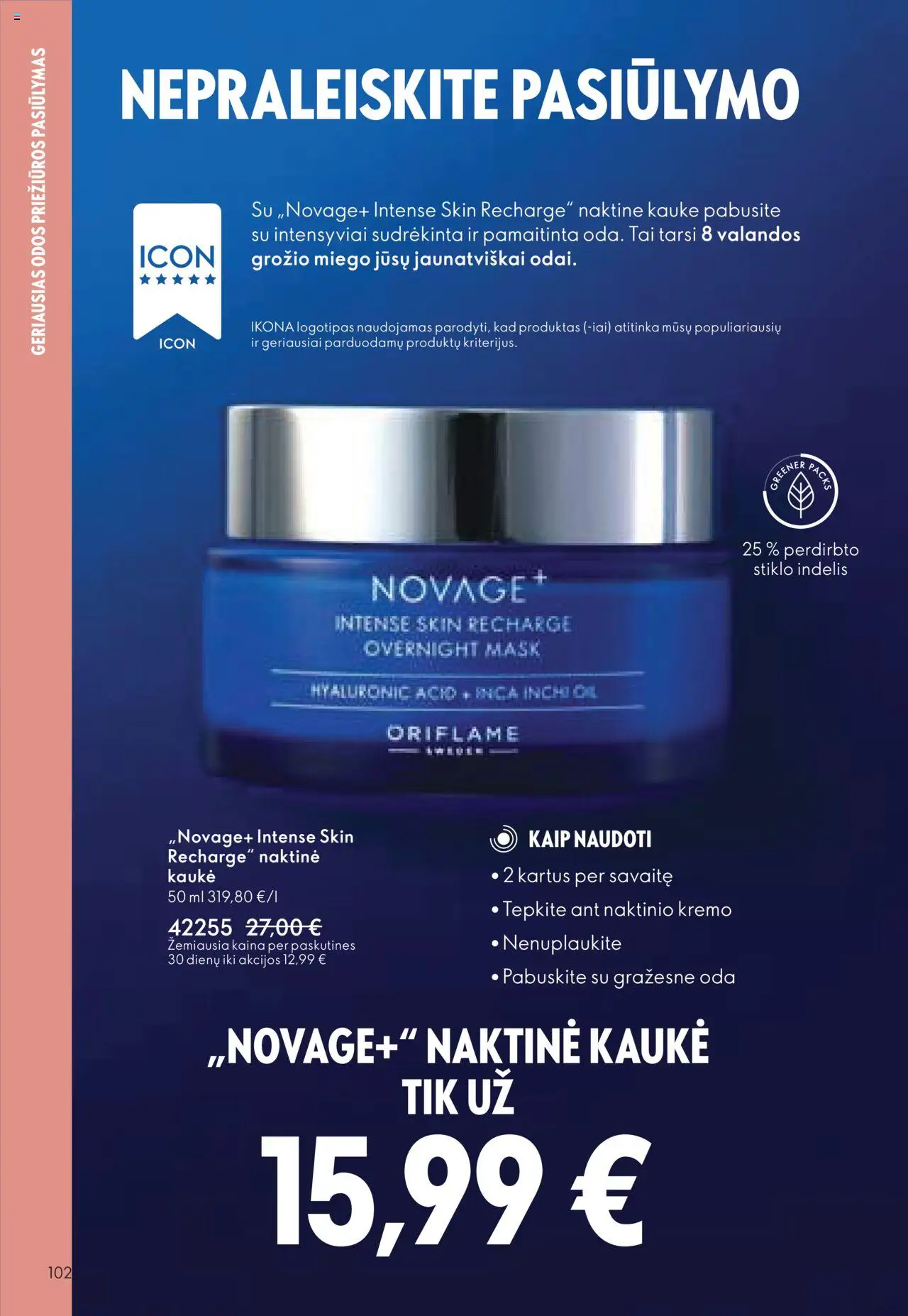 Oriflame - Katalogas 12 2025│galioja nuo 24.08.2025 | Puslapis: 102 | Prekių: Kaukė