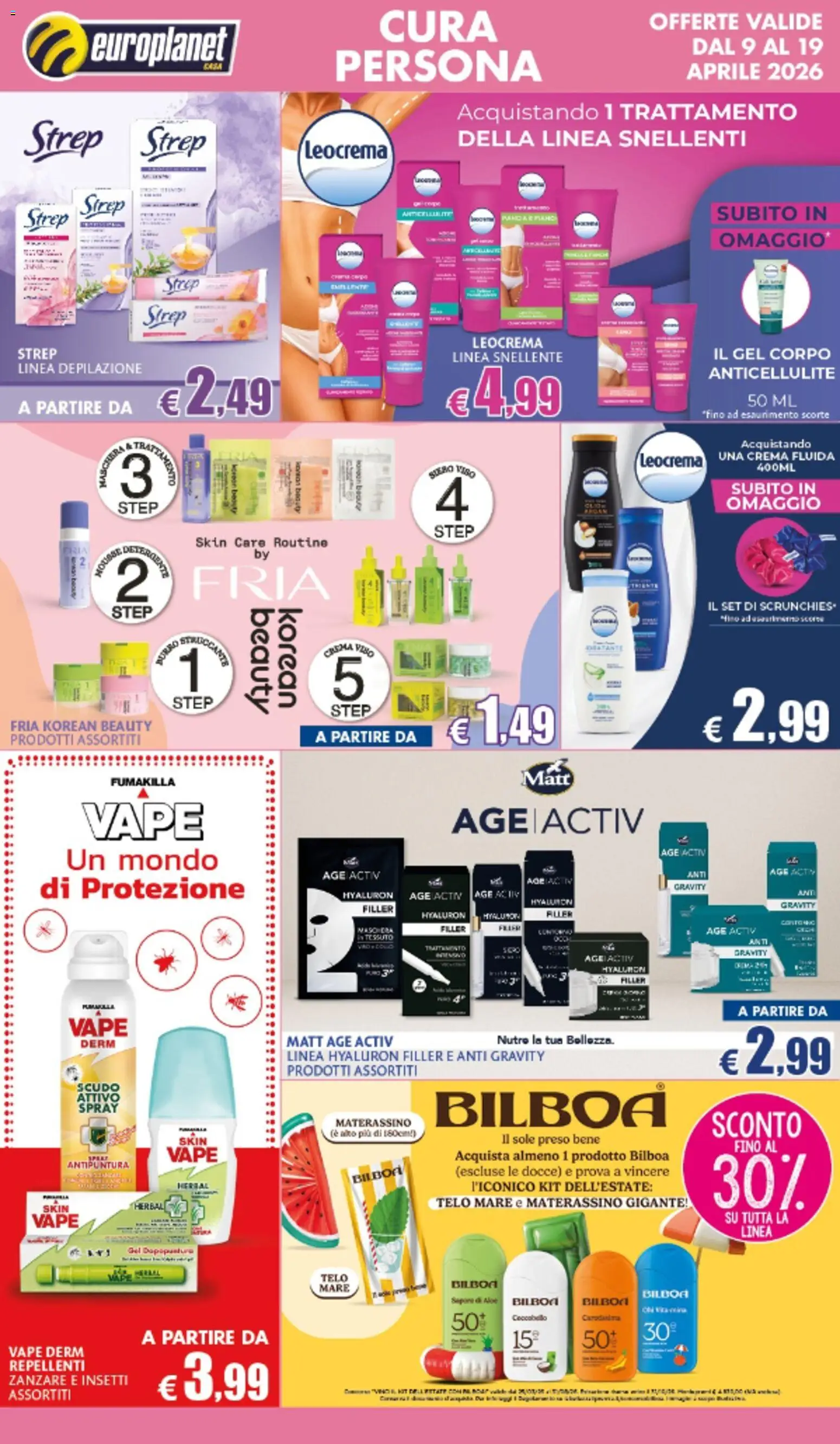 Volantino Europlanet Casa del 09.04.2026 | Pagina: 4 | Prodotti: Crema, Crema viso