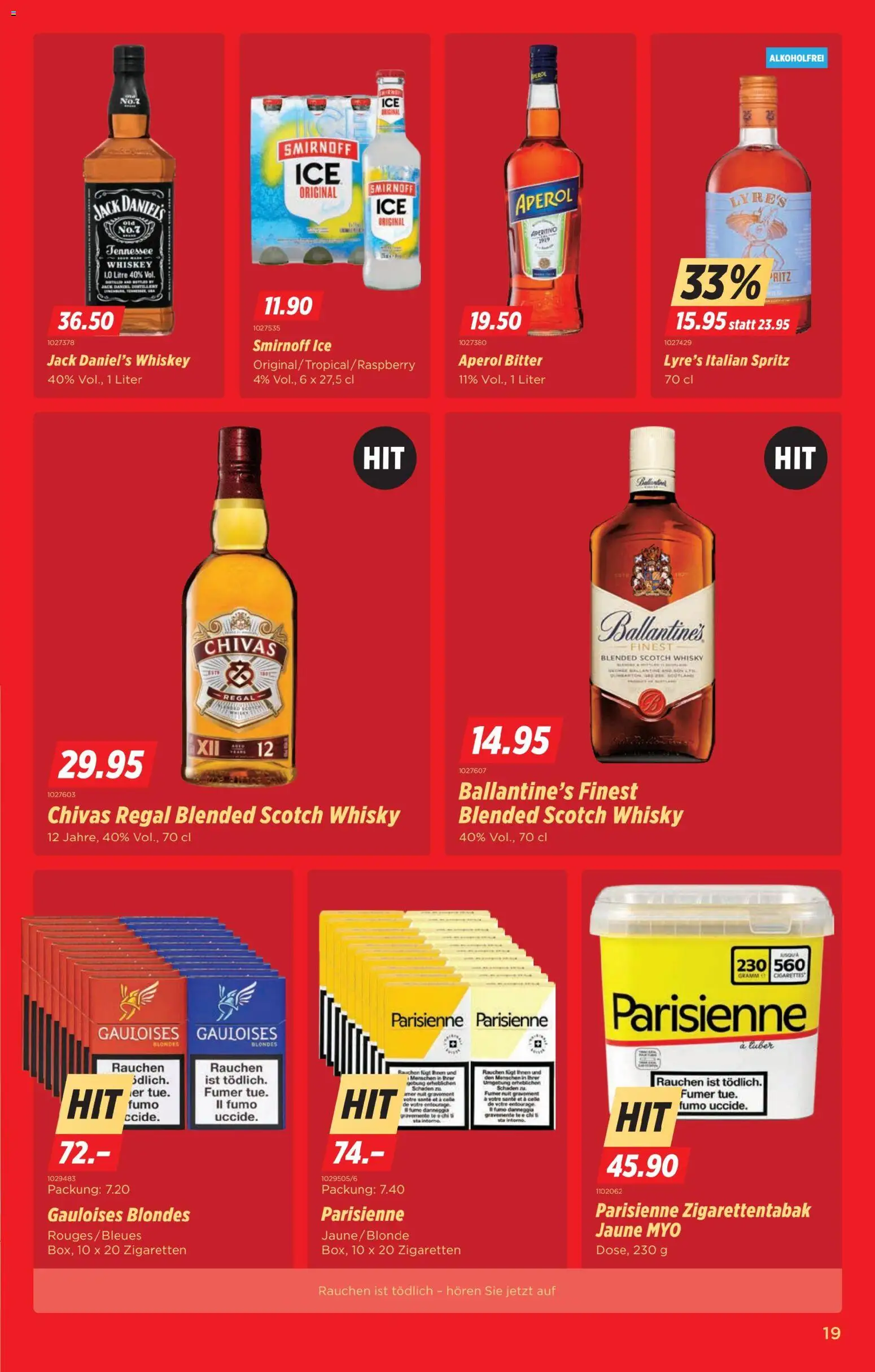 Denner Aktionen – gültig ab 25.11.2025 | Seite: 19 | Produkte: Regal, Whiskey