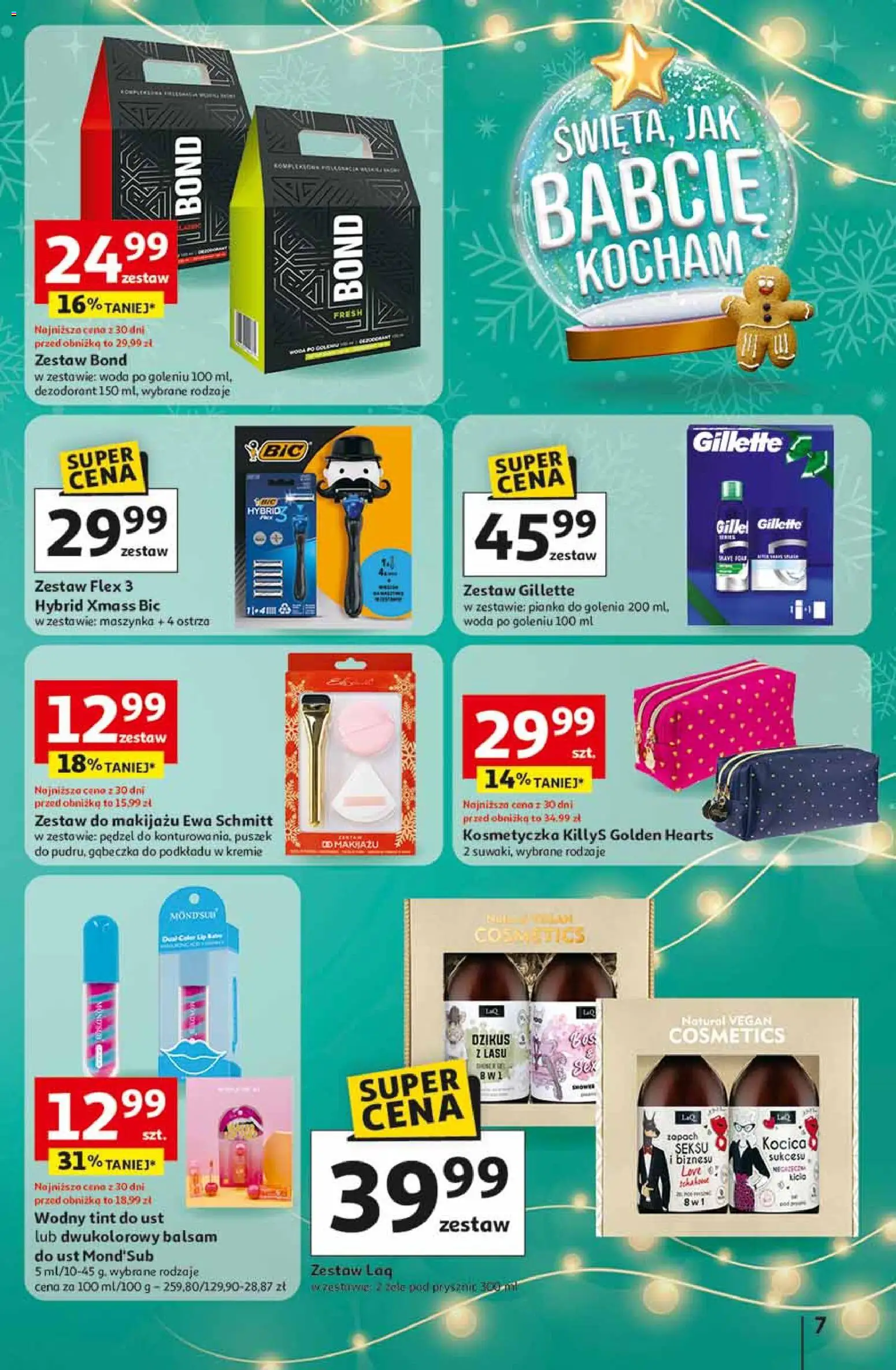 Auchan Black Friday od 13.11.2025 | Strona: 7 | Produkty: Gillette, Prysznic, Pianka do golenia, Woda