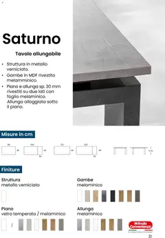 Anteprima del volantino Mondo Convenienza Casa catalogo valido a partire dal 28.10.2025 | Pagina: 31 | Prodotti: Tavolo