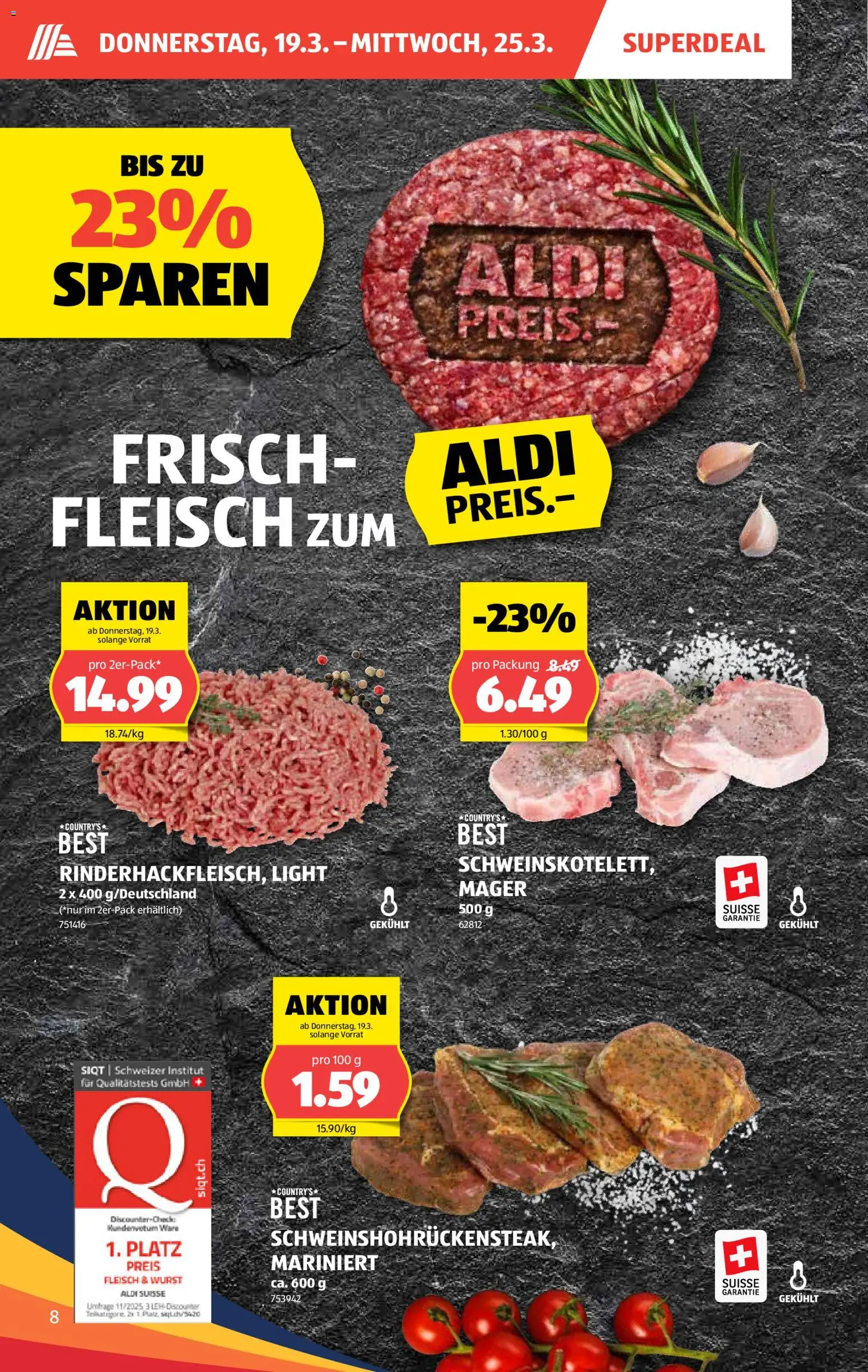 Aldi aktionen – gültig ab 19.03.2026 | Seite: 9 | Produkte: Wurst