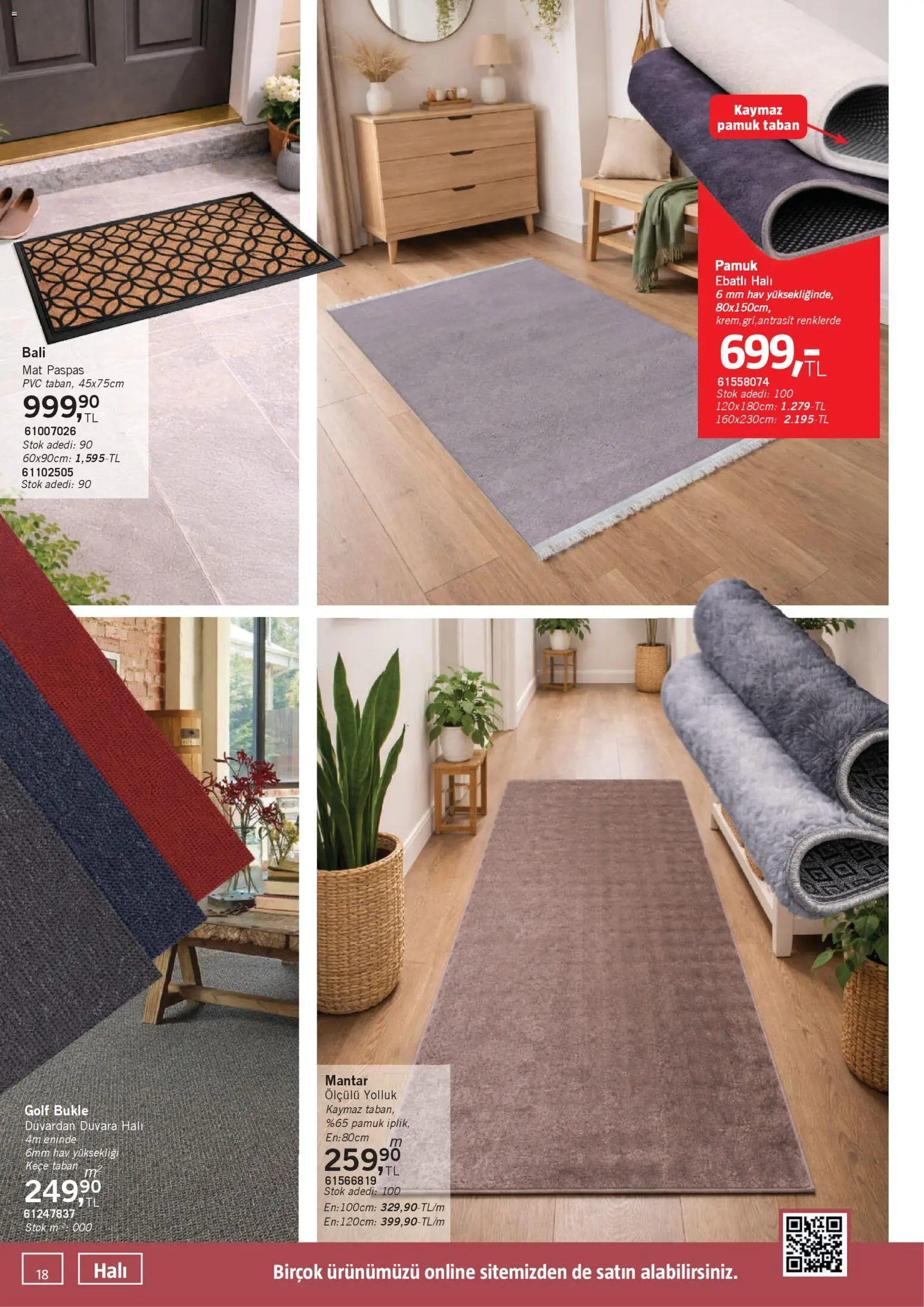 Bauhaus Katalog - 28.02.2026 tarihinden itibaren geçerlidir | Sayfa: 18 | Ürünler: Halı, Paspas, Mantar