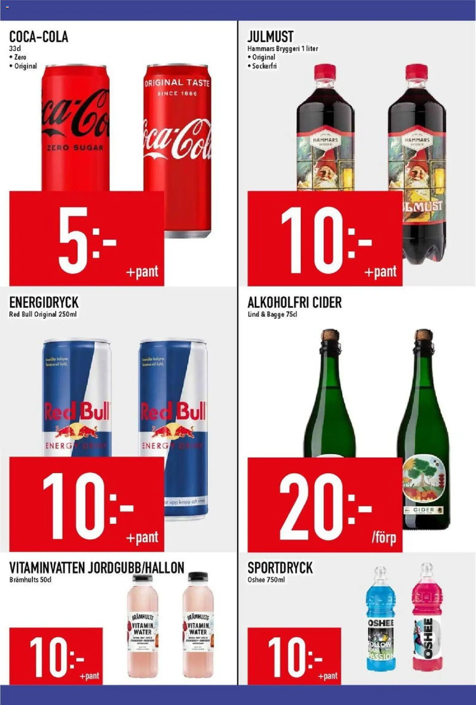 Matdax reklamblad aktuell från 15.12.2025 | Sida: 18 | Produkter: Red bull, Energidryck, Cider