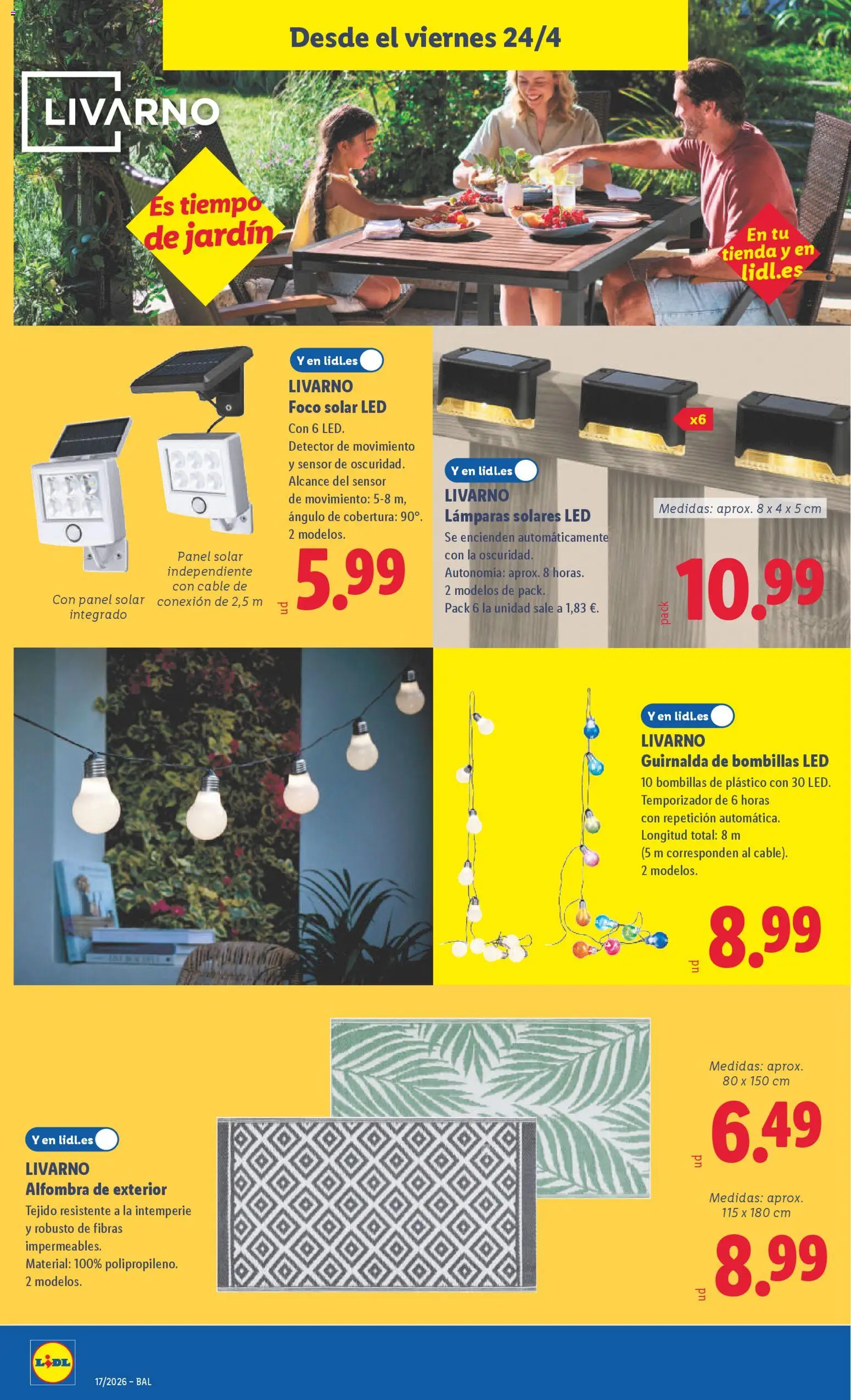 Lidl folleto de bazar │ válido desde el 20.04.2026 | Página: 16 | Productos: Cable, Απορρυπαντικό ρούχων σε σκόνη, Alfombra