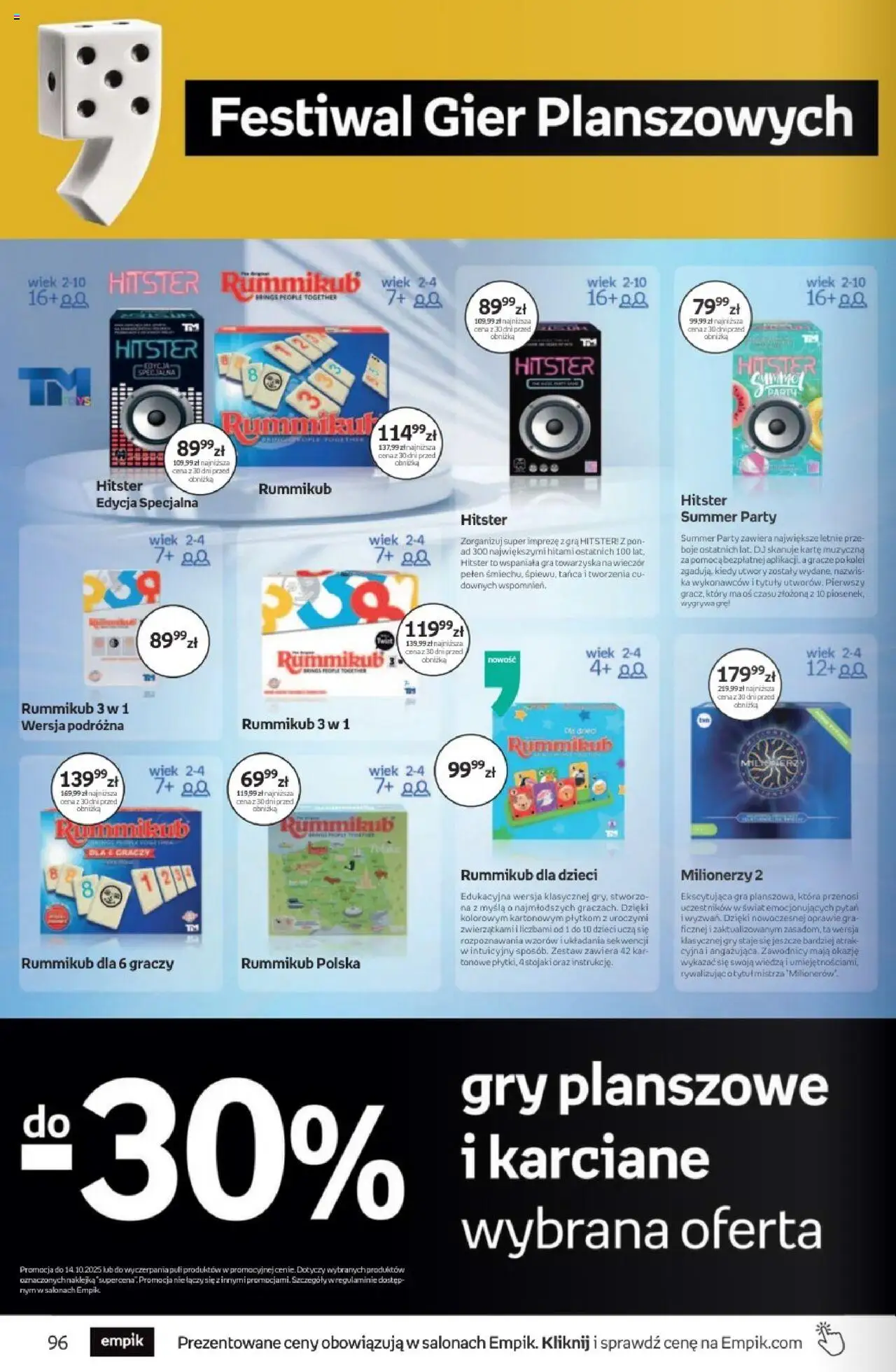 Empik promocje - Tom kultury Zabawki od 24.09.2025 | Strona: 10 | Produkty: Gra, Gry
