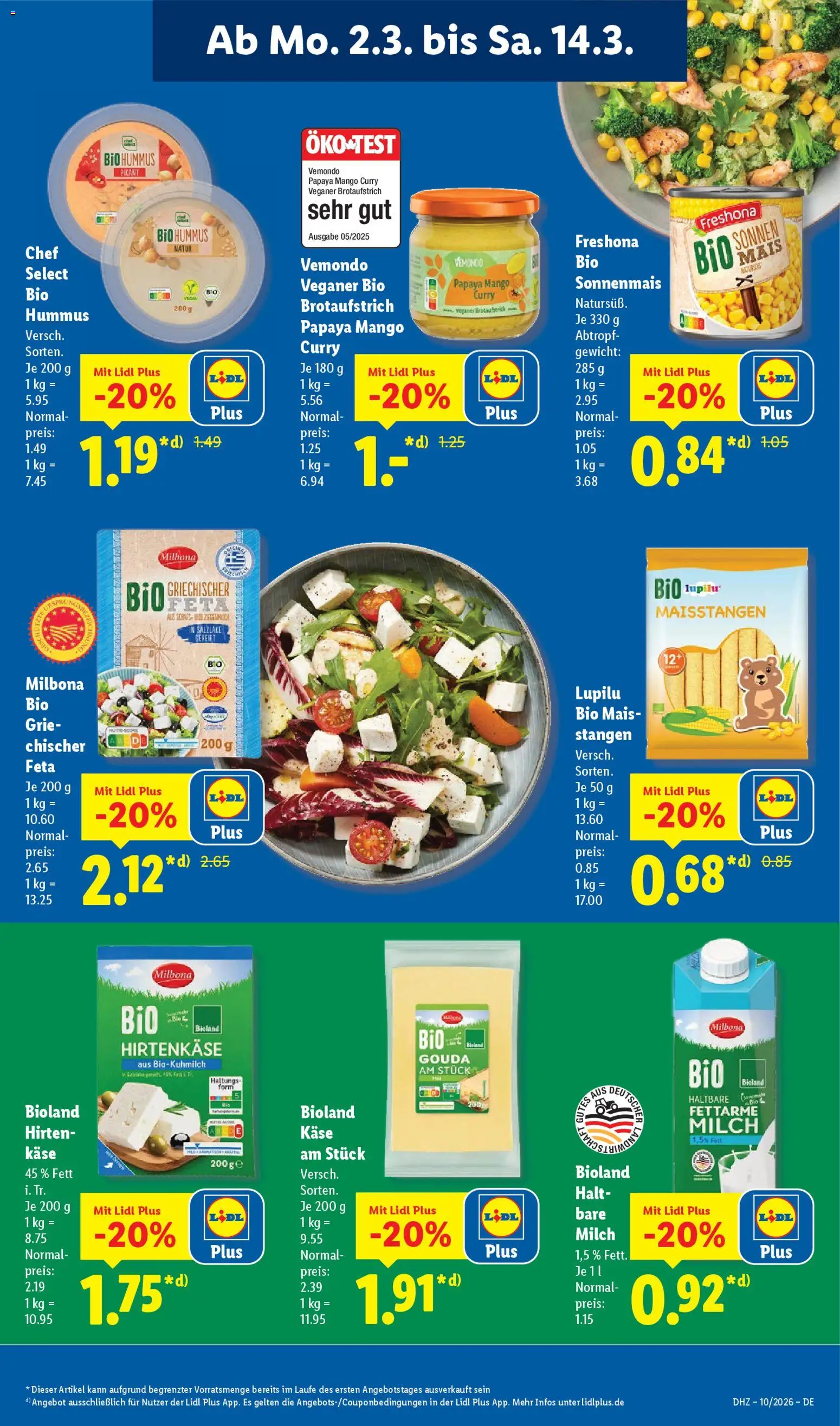 Lidl Prospekt Trier-West – gültig ab 02.03.2026 | Seite: 11 | Produkte: Feta, Milch, Käse, Mango