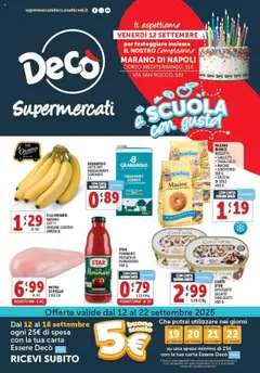 Anteprima del volantino Decò Supermercati - Marano di Napoli catalogo valido a partire dal 12.09.2025