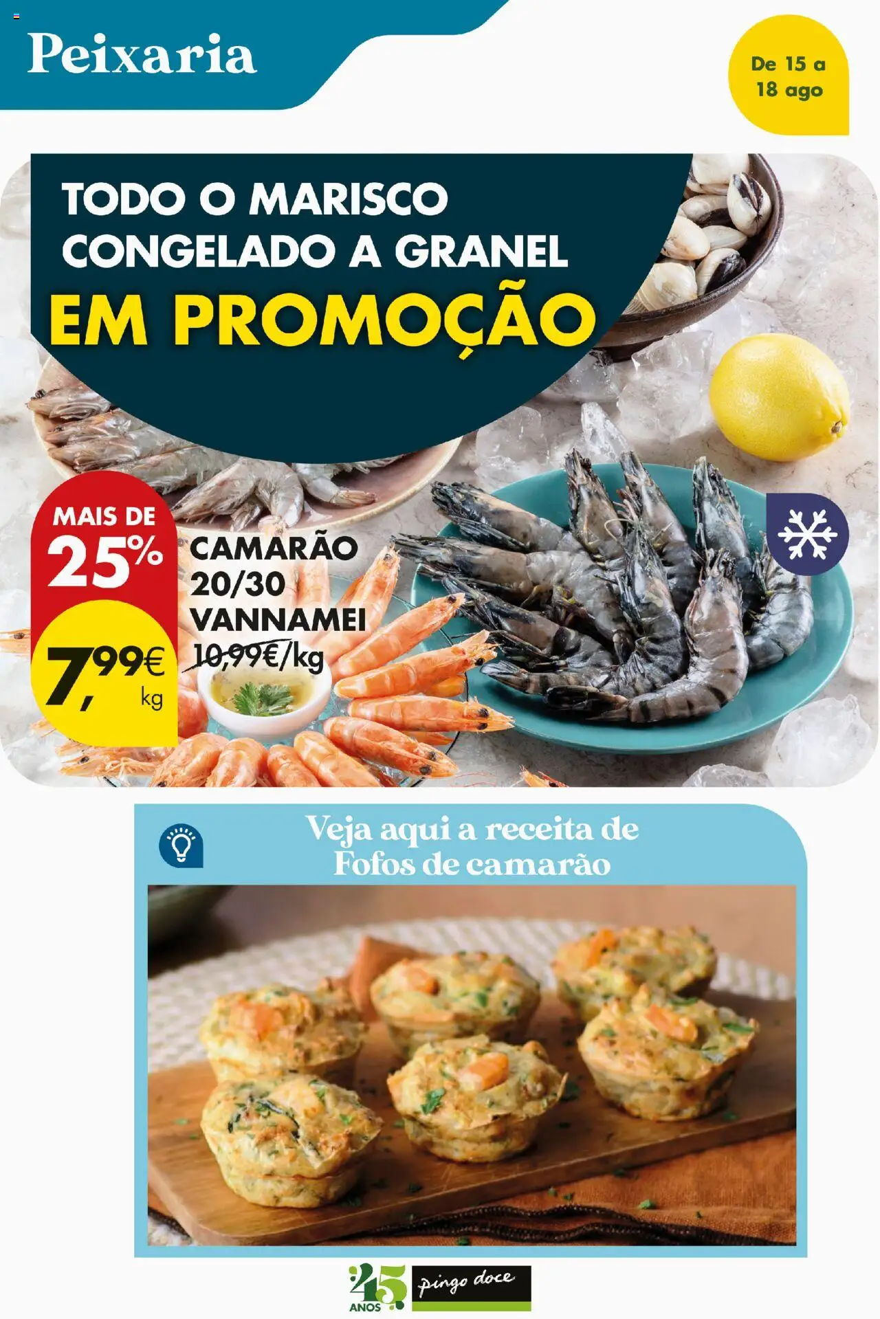 Pingo Doce Poupe este Fim de Semana │ válido de 15.08.2025 | Página: 6 | Produtos: Camarão