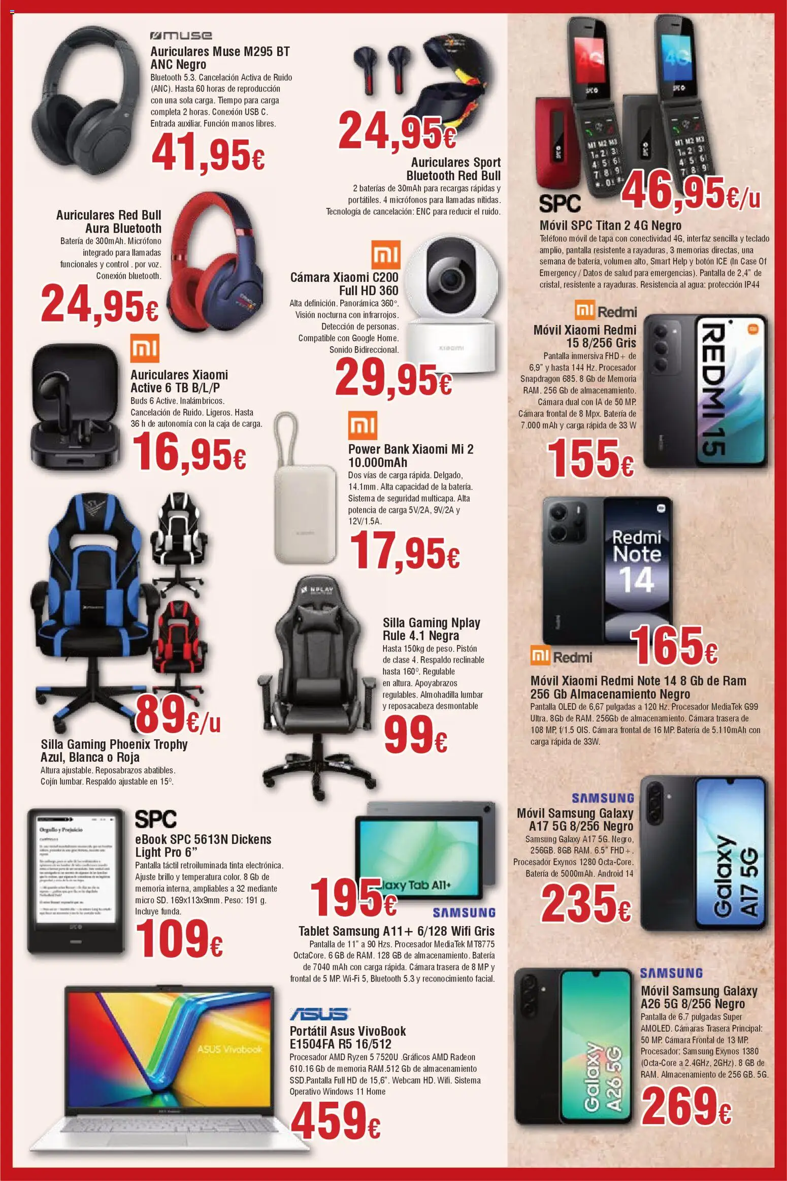 Froiz - Folleto Hiper │ válido desde el 25.11.2025 | Página: 3 | Productos: Auriculares, Micrófono, Cojín, Silla