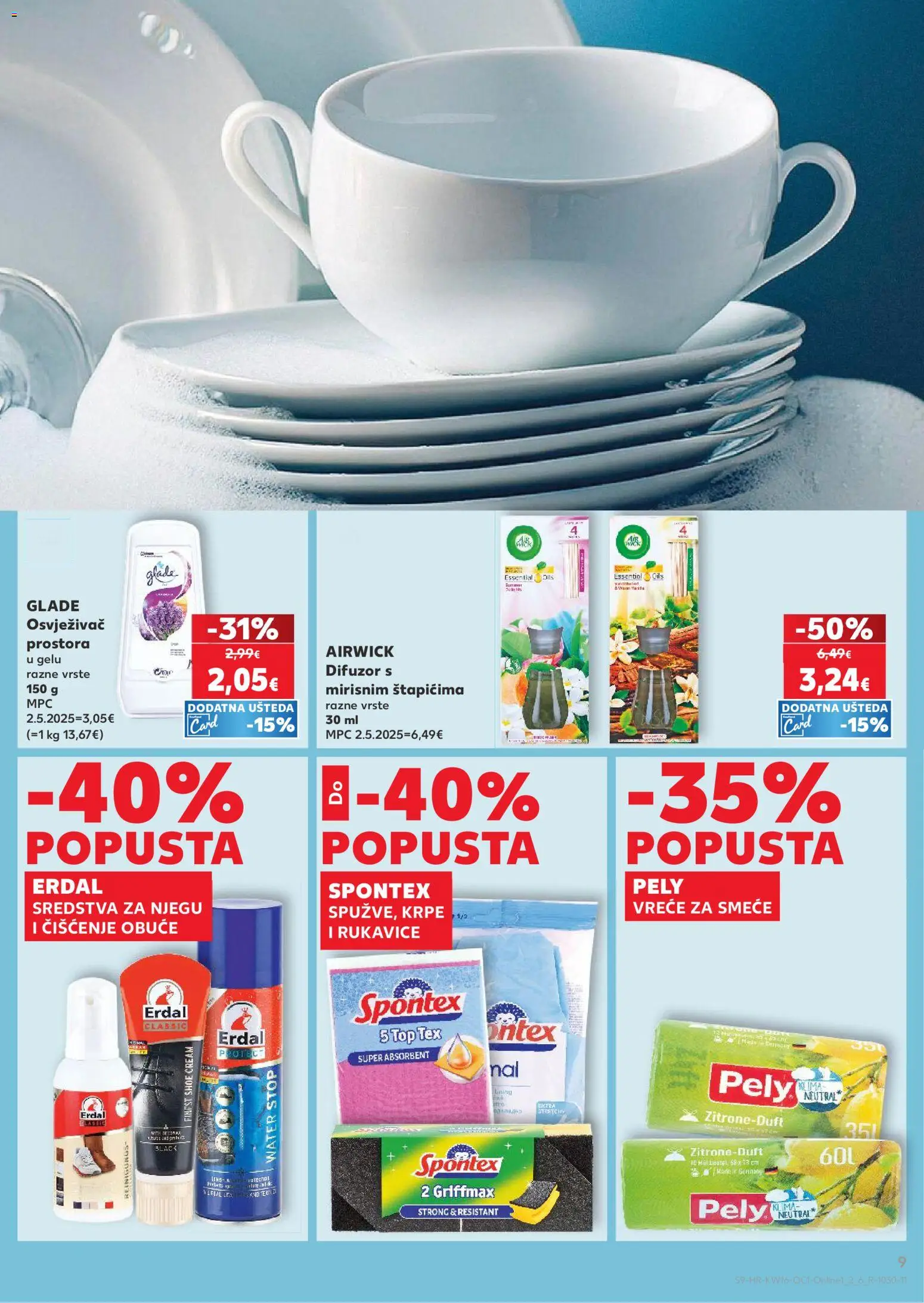 Kaufland katalog | vrijedi od 15.04.2026 | Stranica: 9 | Proizvodi: Klima, Osvježivač prostora, Vreće za smeće, Rukavice
