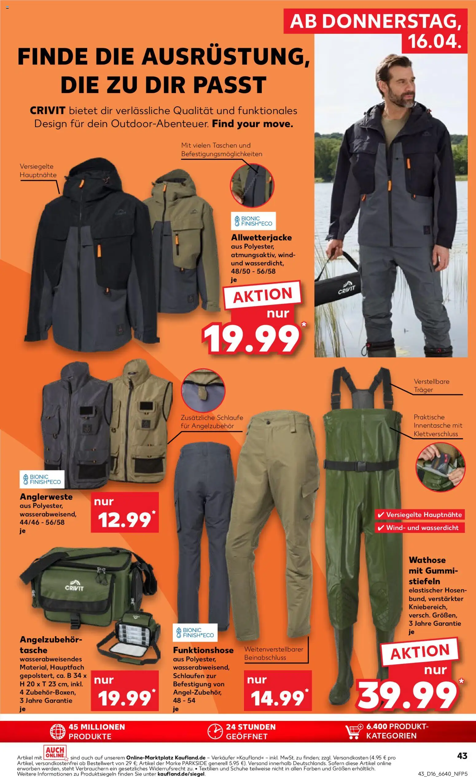 Kaufland Německo leták od 16.04.2026 | Strana: 43 | Produkty: Parkside