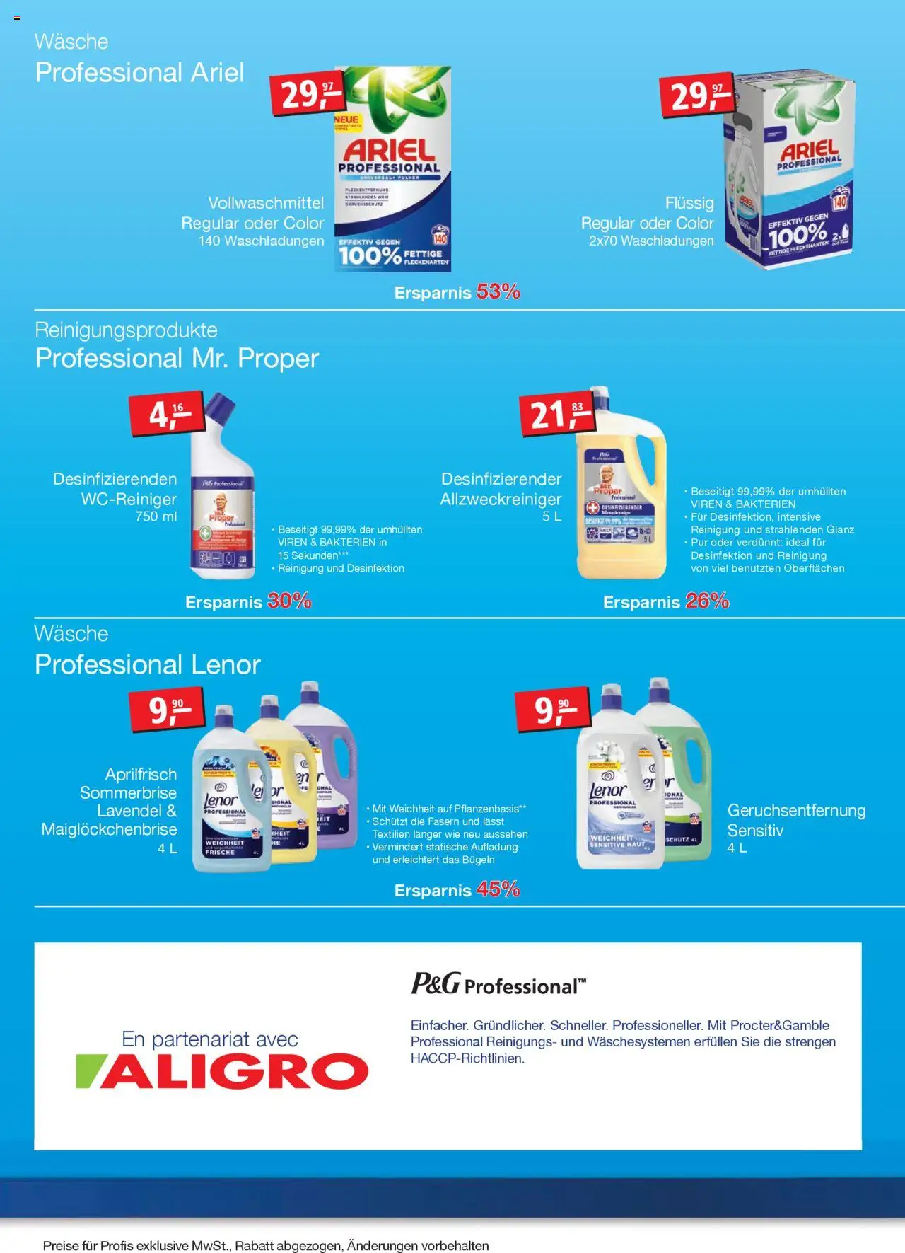 Aligro Aktionen Procter & Gamble – gültig ab 08.09.2025 | Seite: 2 | Produkte: Pulver