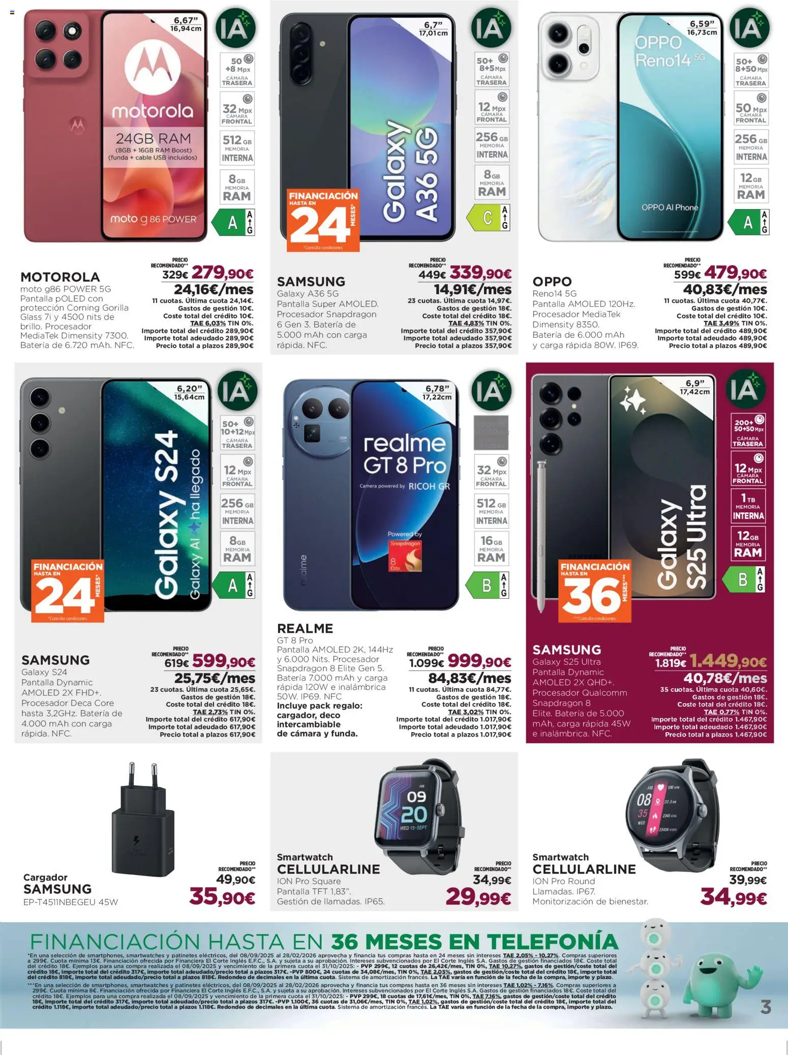 El Corte Inglés ofertas │ válido desde el 02.12.2025 | Página: 3 | Productos: Cable, Funda, USB, Batería