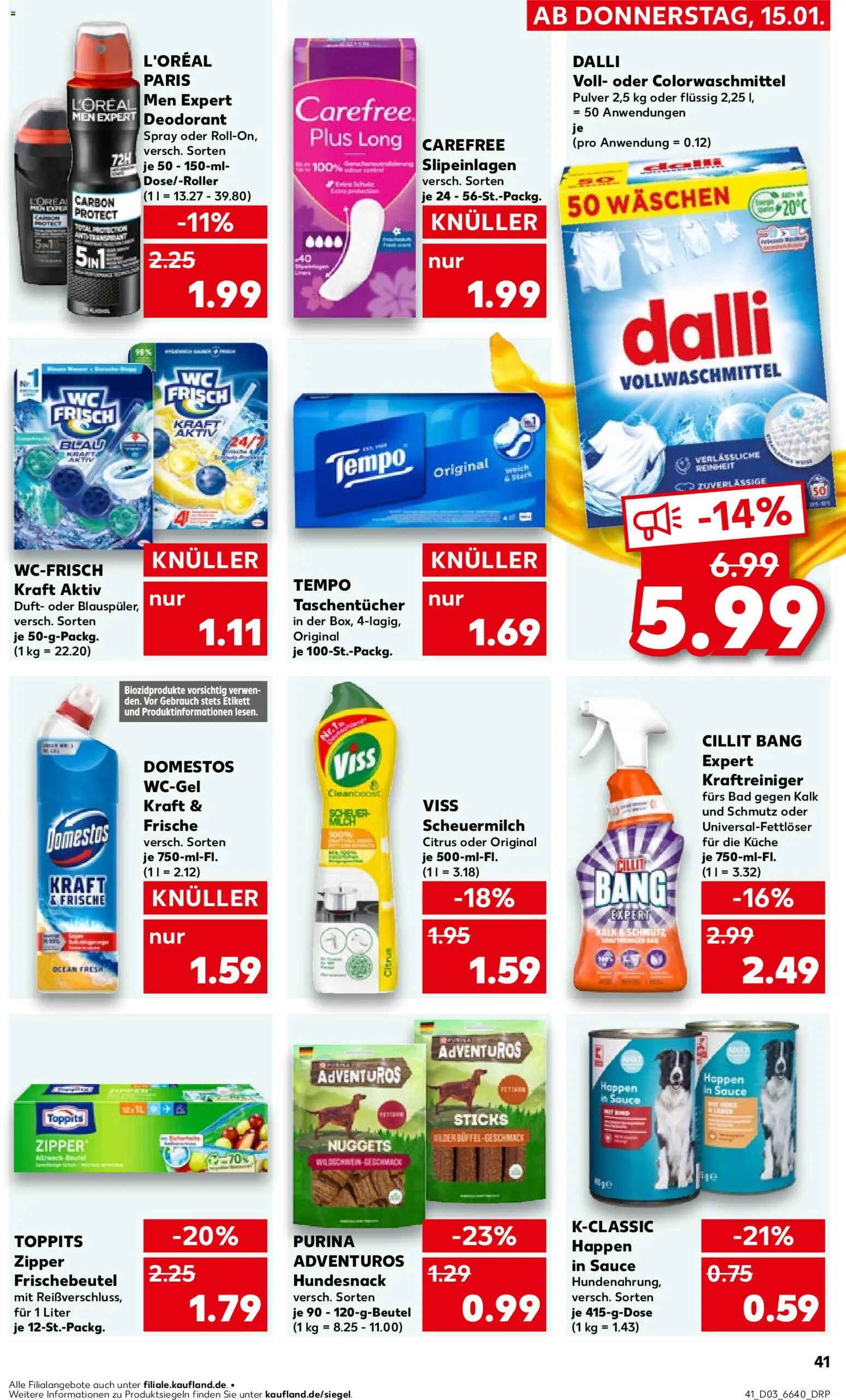 Kaufland prospekt Speyer	 – gültig ab 18.01.2026 | Seite: 41 | Produkte: Bad, Küche, Duft, Deodorant