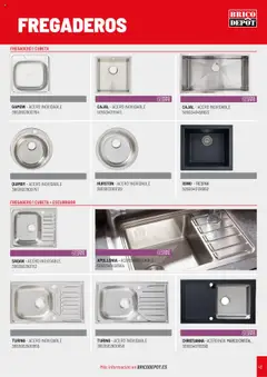 Vista previa Brico Depôt Cocinas válido desde el 01.04.2025 | Página: 43 | Productos: Fregadero, Marco