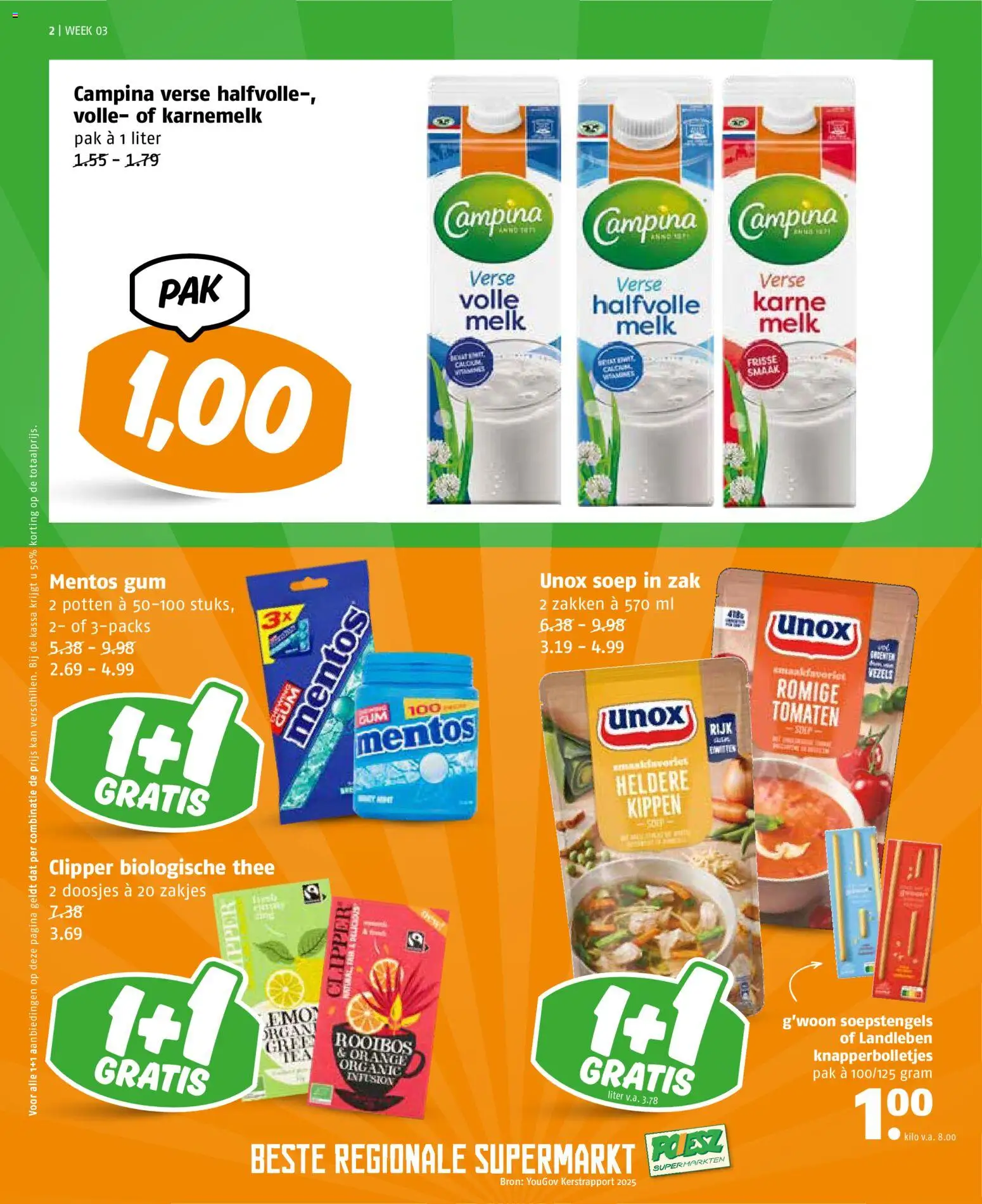 {H1} | Pagina: 2 | Producten: Tomaten, Thee, Karnemelk, Zak