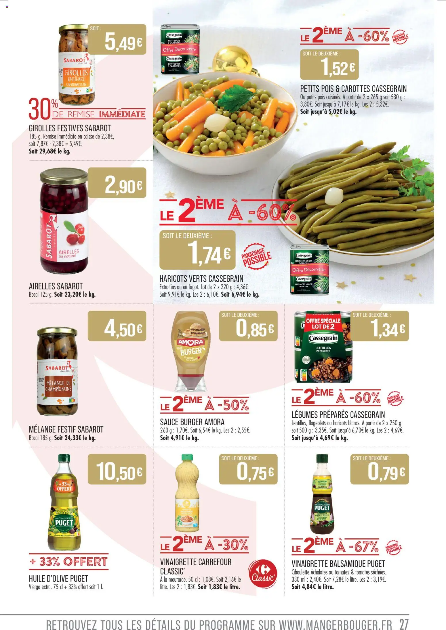 {H1} | Page: 27 | Produits: Huile D'olive, Haricots verts, Pois, Huile