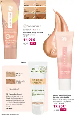 Volantino Yves Rocher del 29.08.2025 | Pagina: 54 | Prodotti: Illuminante, Fondotinta, BB cream